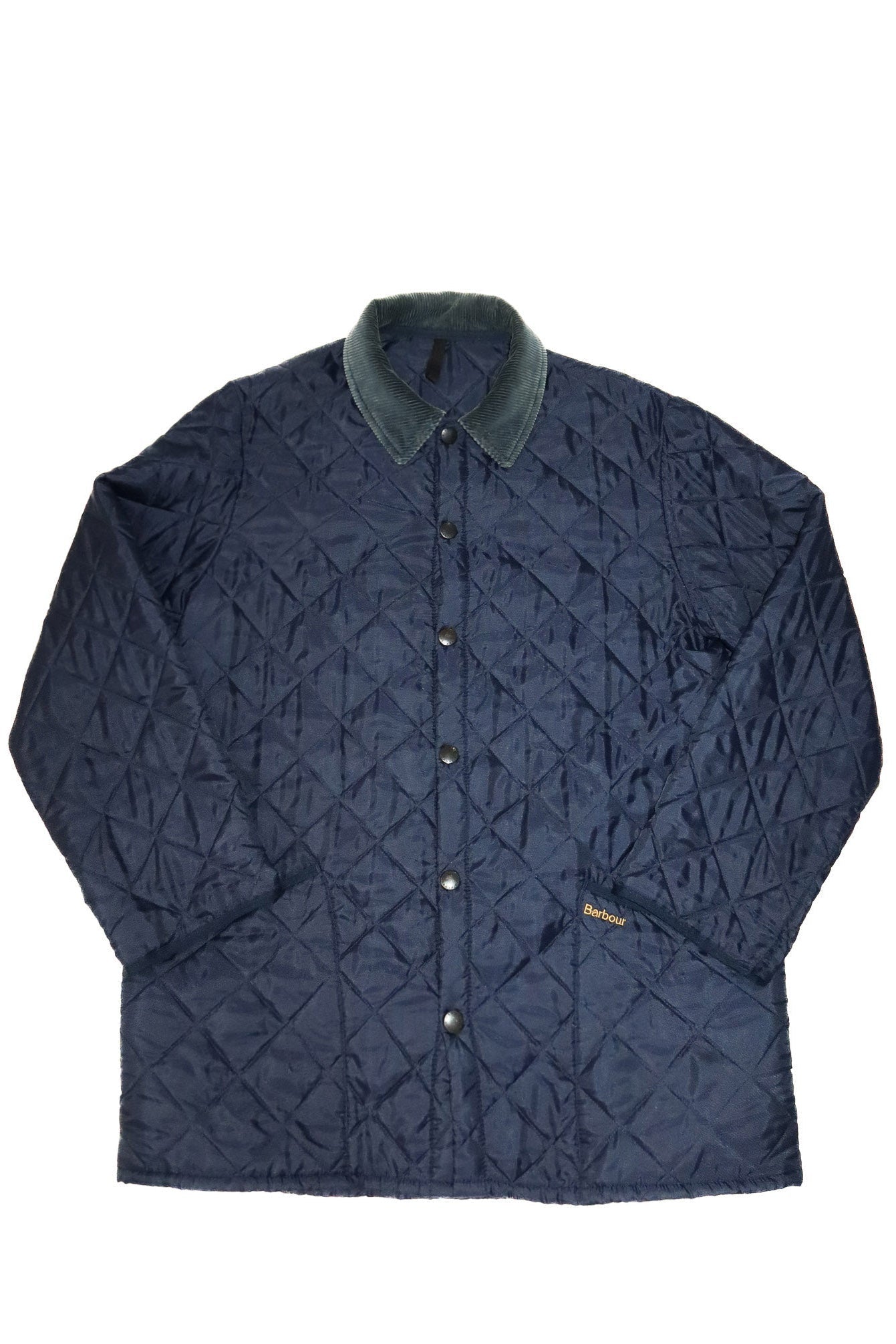 1990's barbour liddesdale quilted jacket navy.