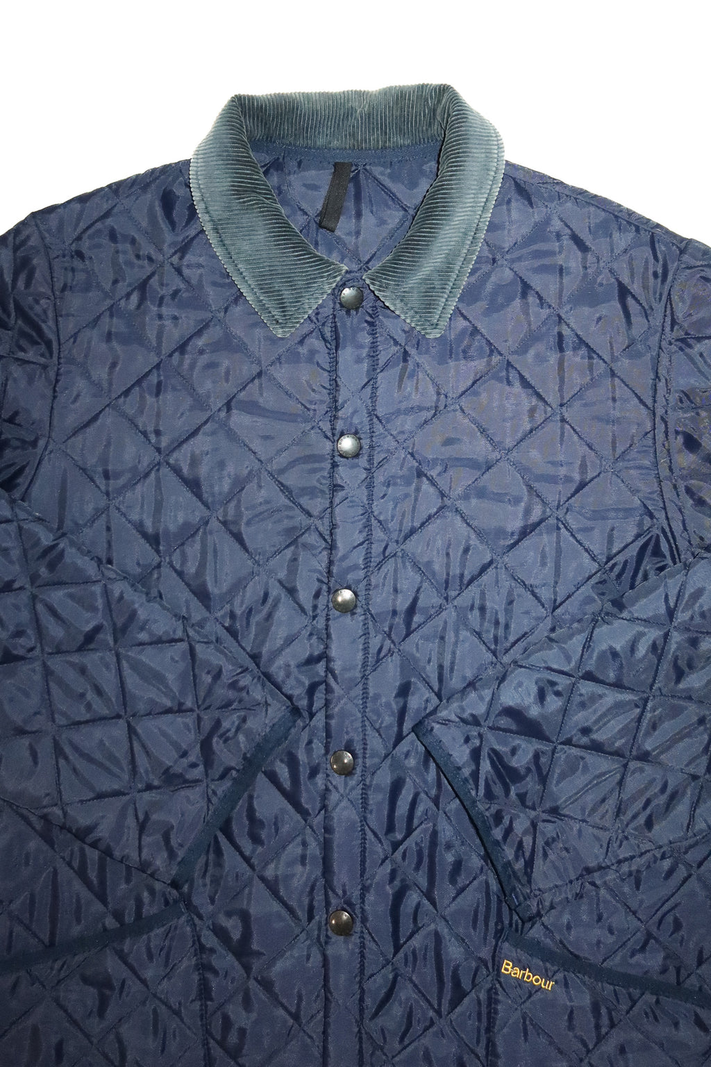 1990's barbour liddesdale quilted jacket navy.