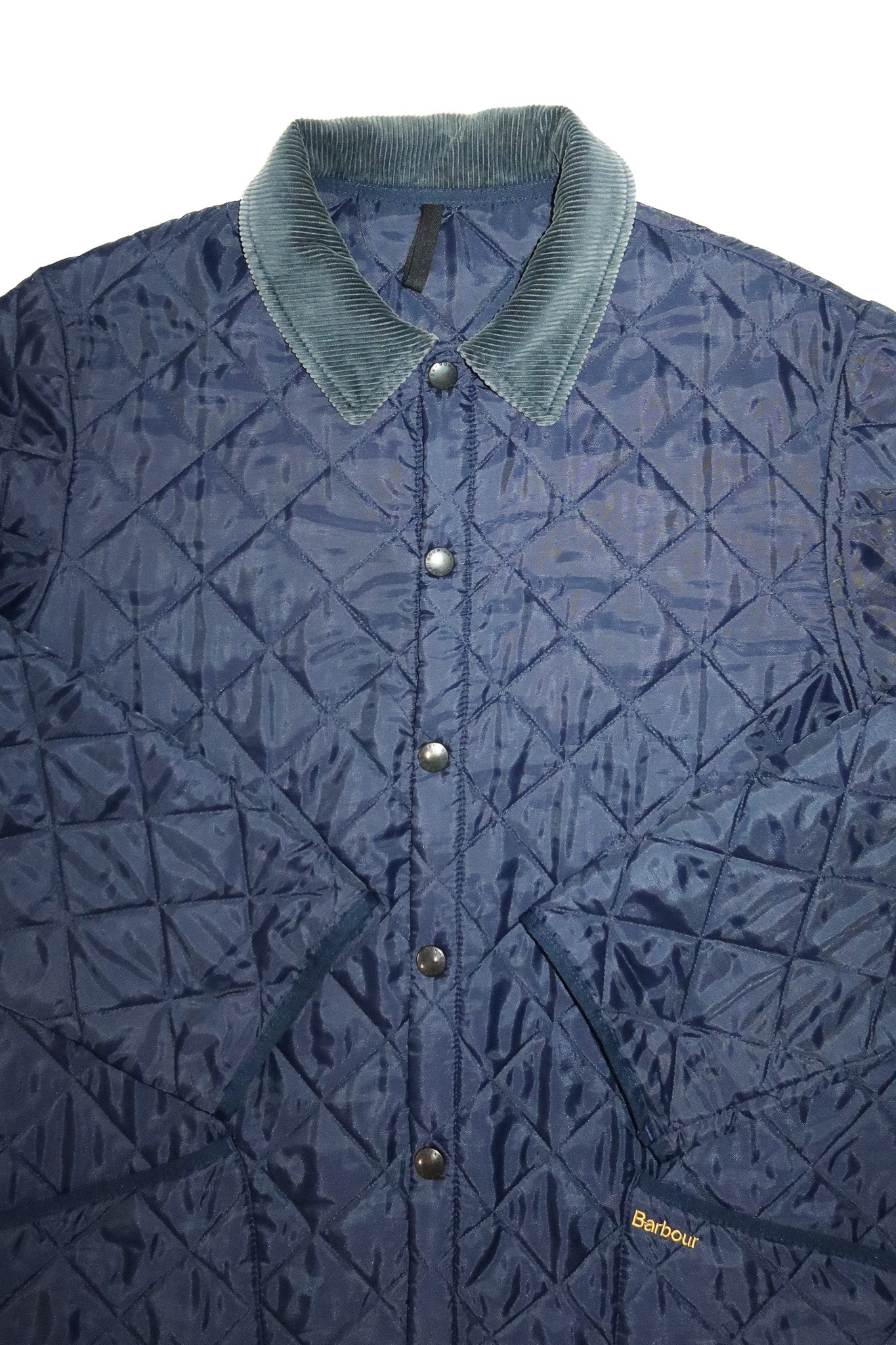 1990's barbour liddesdale quilted jacket navy.