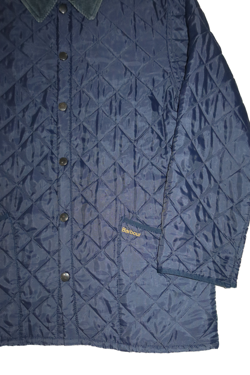 1990's barbour liddesdale quilted jacket navy.