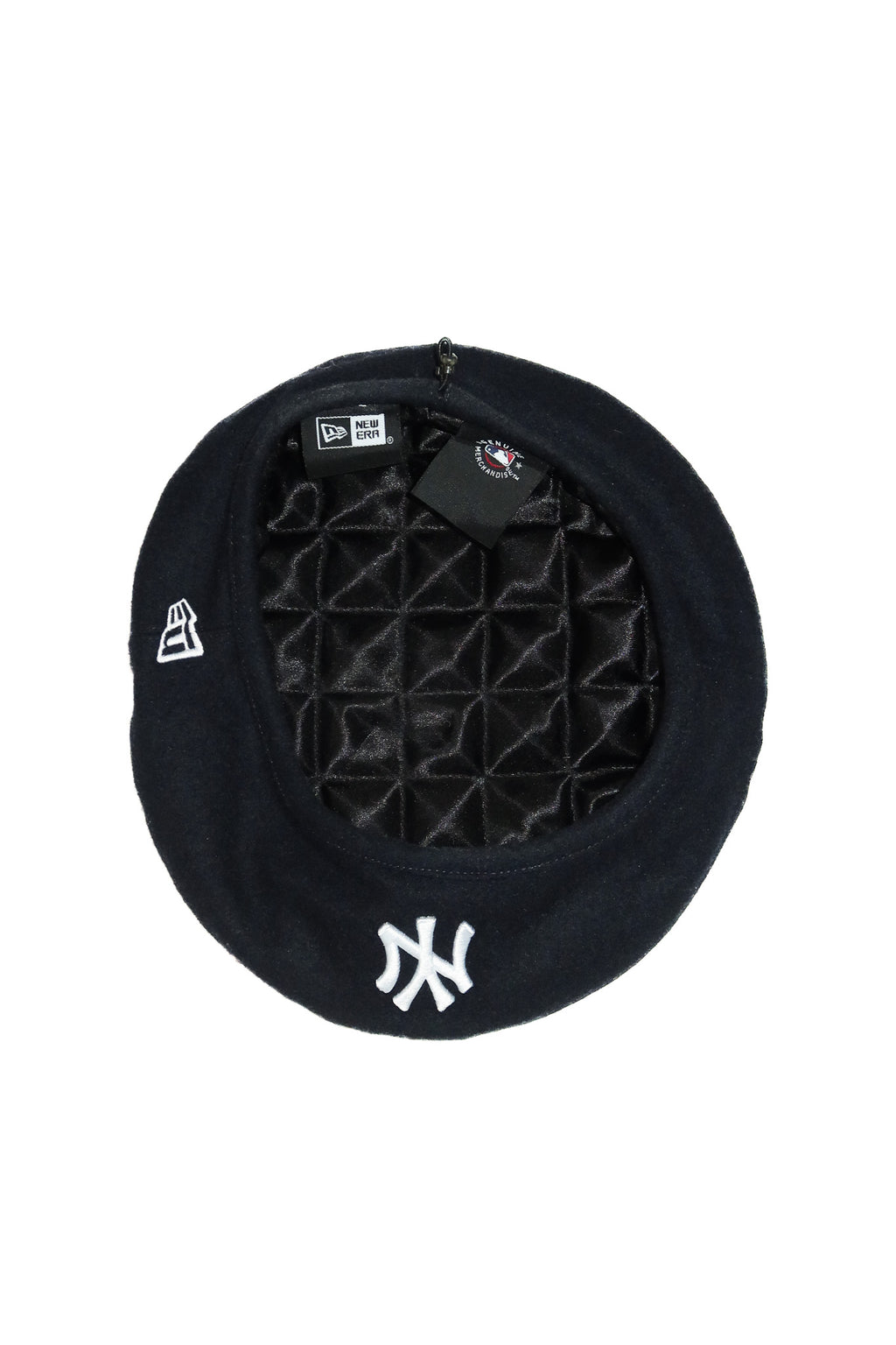 new era new york yankees wool blend beret black.