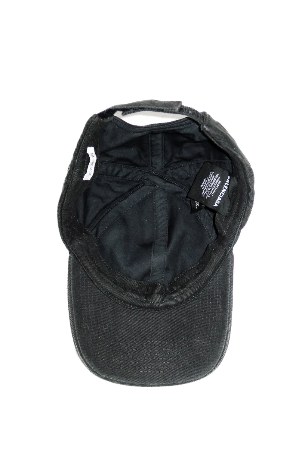 balenciaga logo hat black/beige.