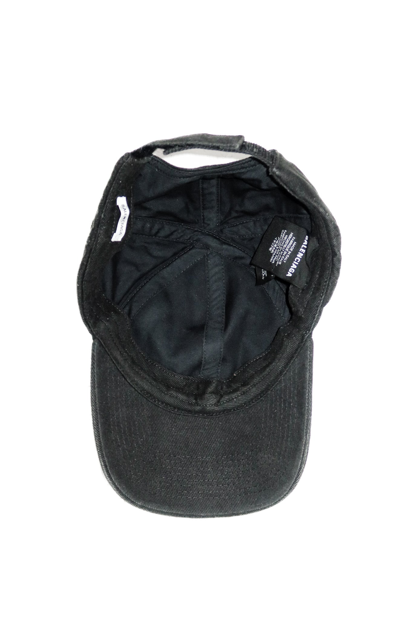 balenciaga logo hat black/beige.