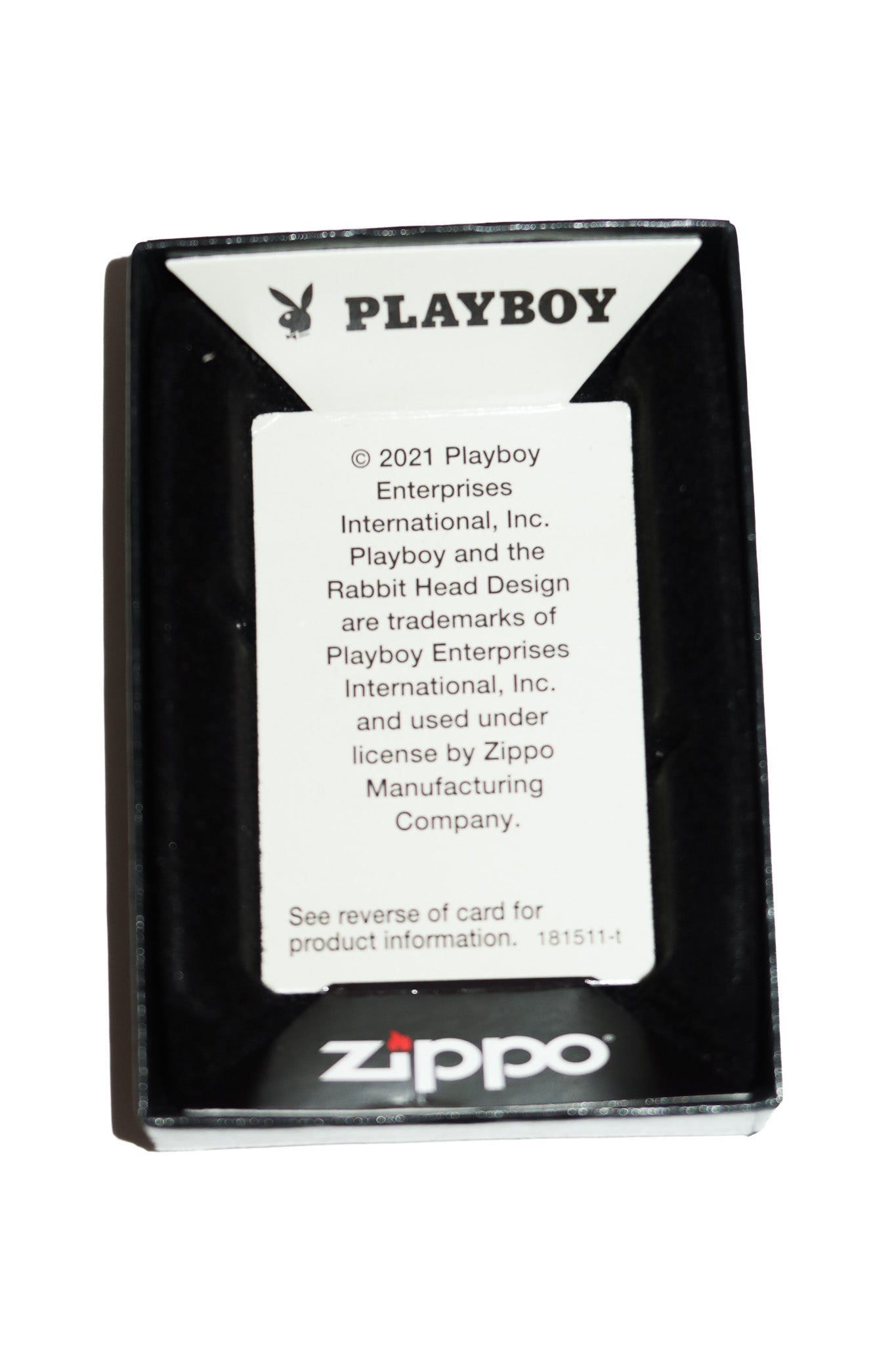 playboy zippo lighter dec 1976 cover black/silver.