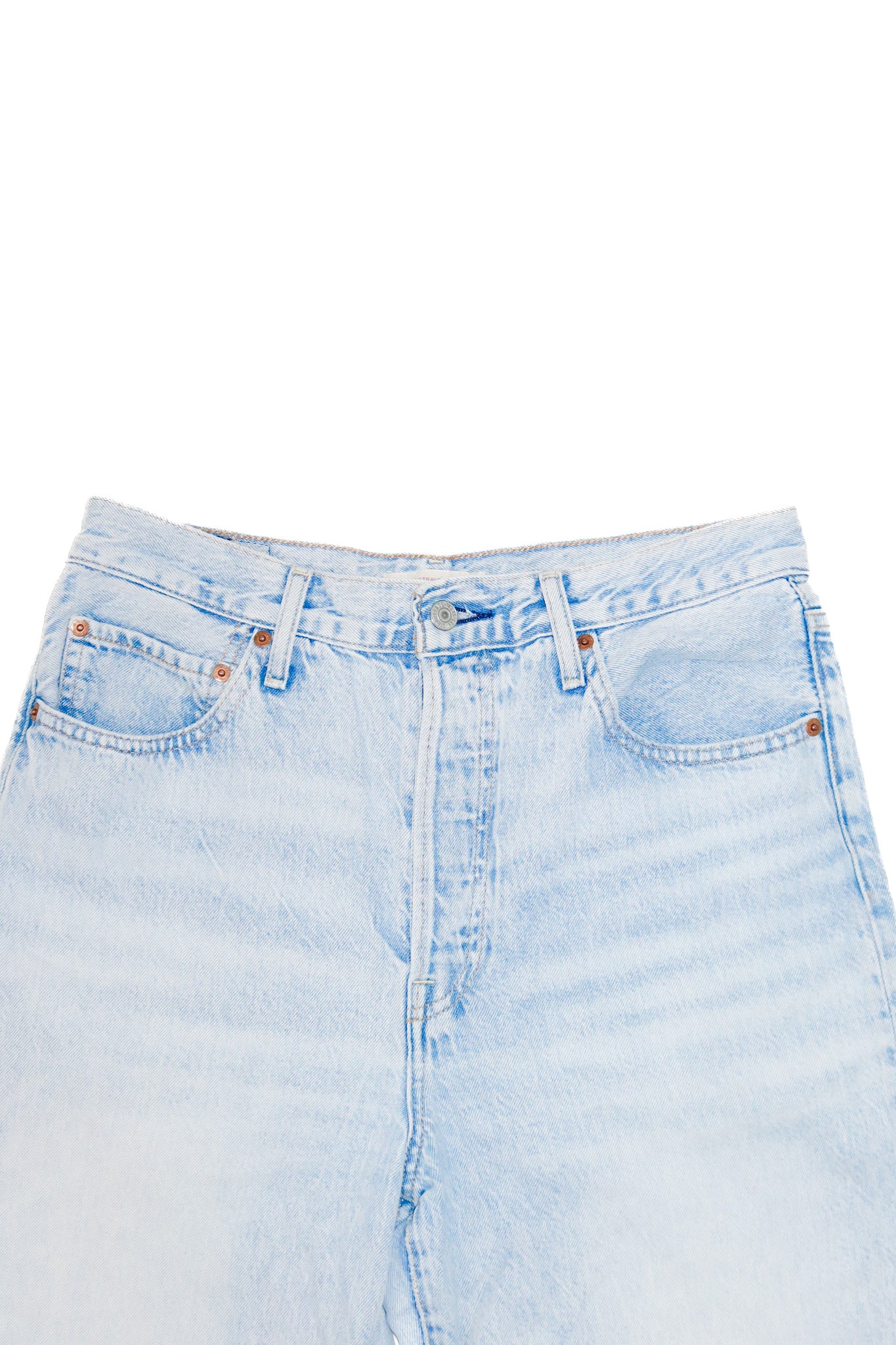 levis ribcage straight ankle jeans light blue.