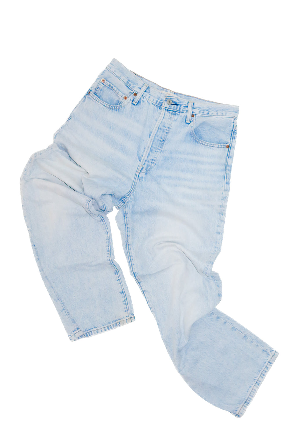 levis ribcage straight ankle jeans light blue.