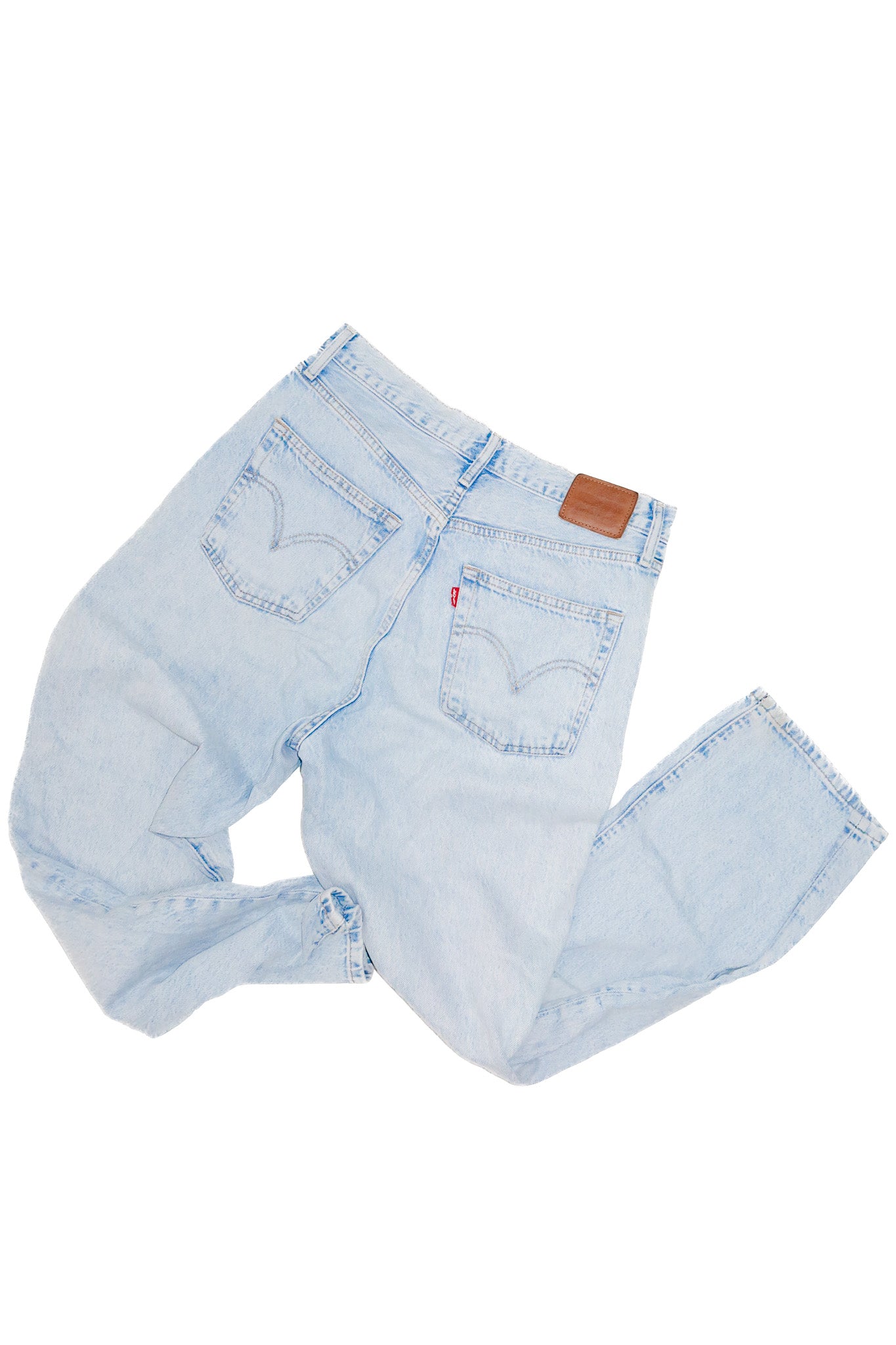 levis ribcage straight ankle jeans light blue.