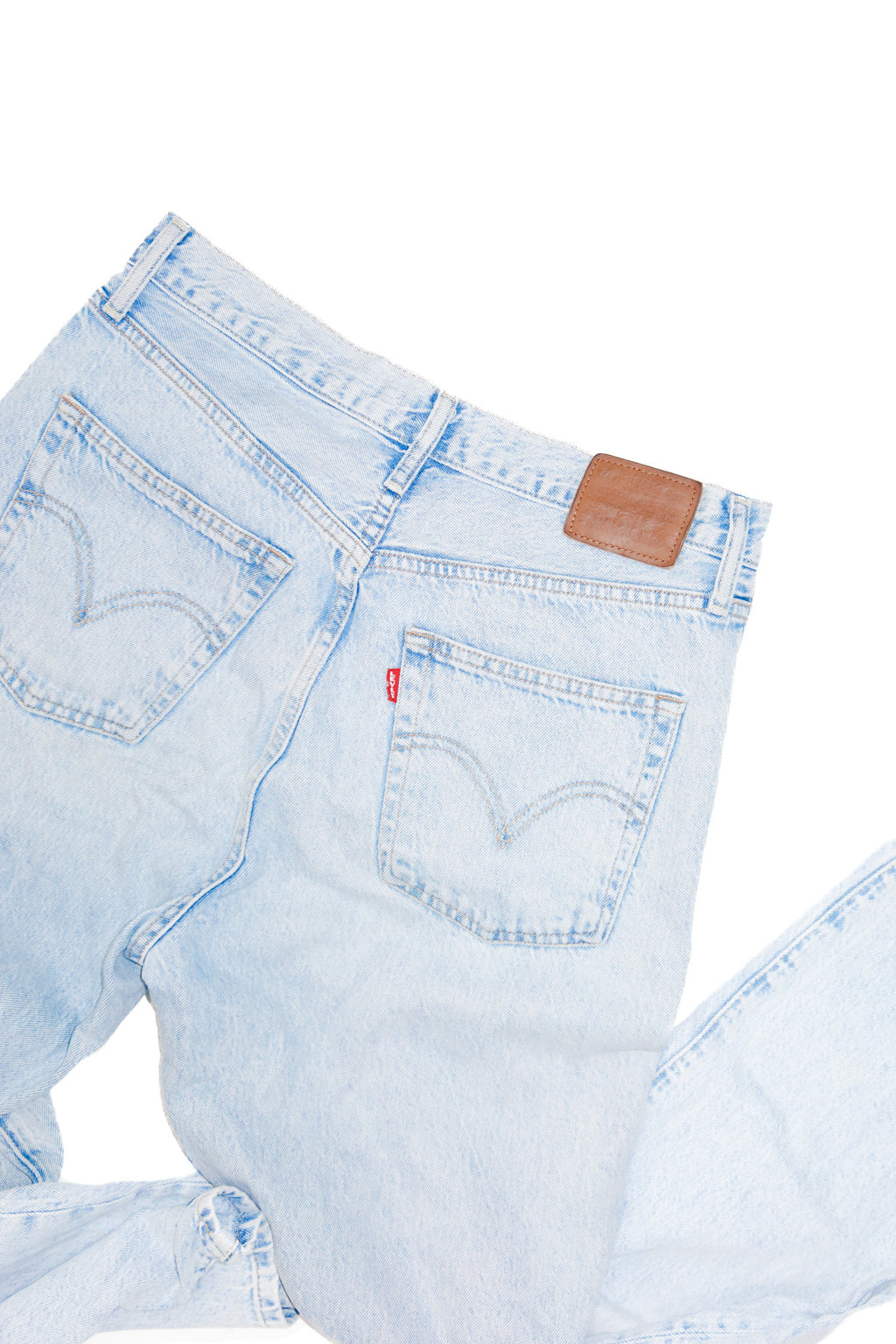 levis ribcage straight ankle jeans light blue.