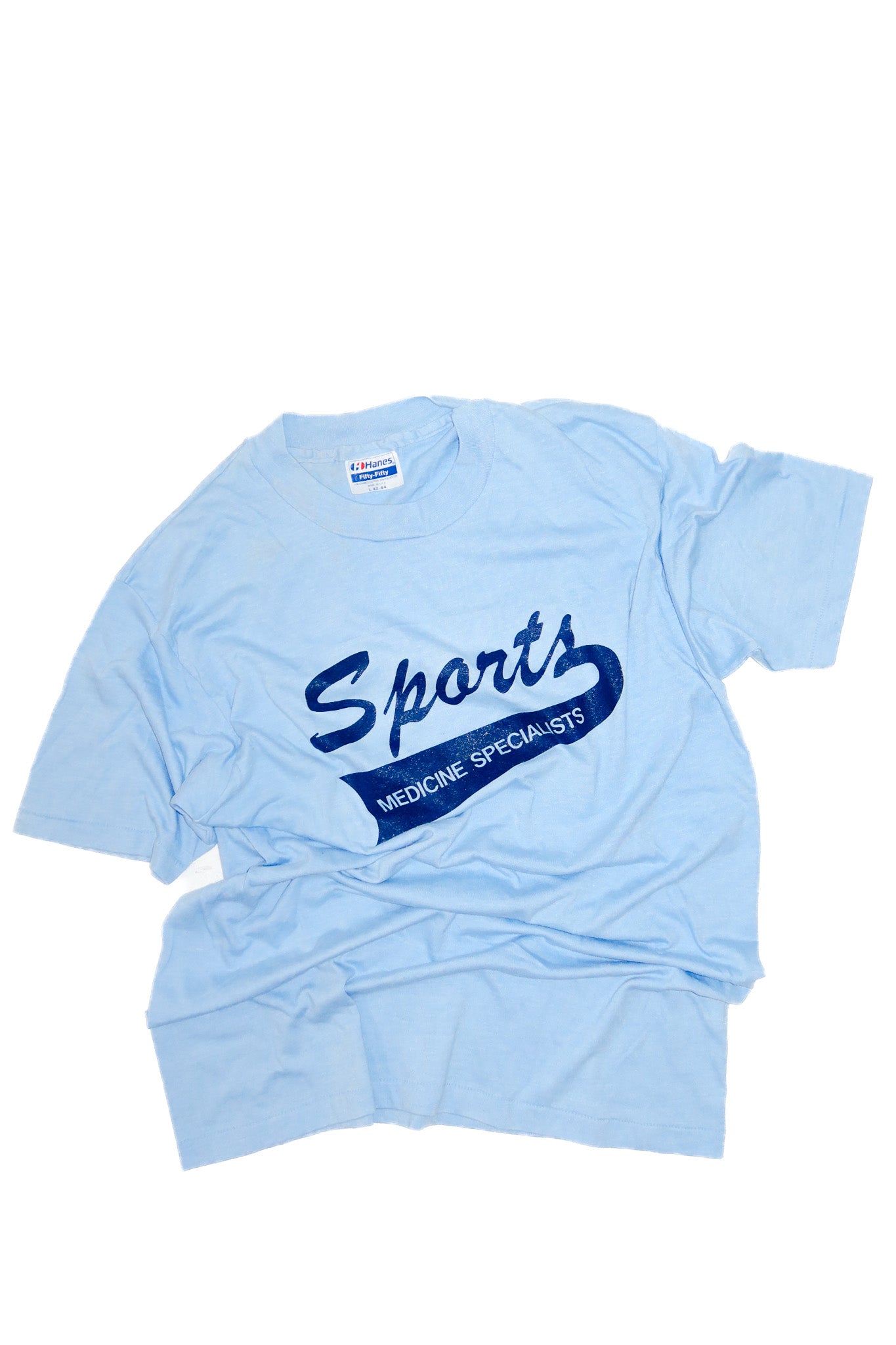 90's sports medicine specialist t-shirt blue.