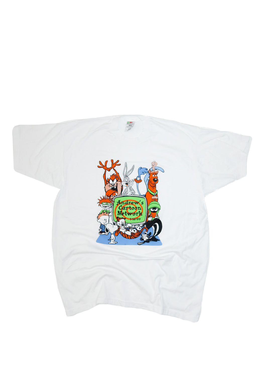 90's cartoon network t-shirt white.