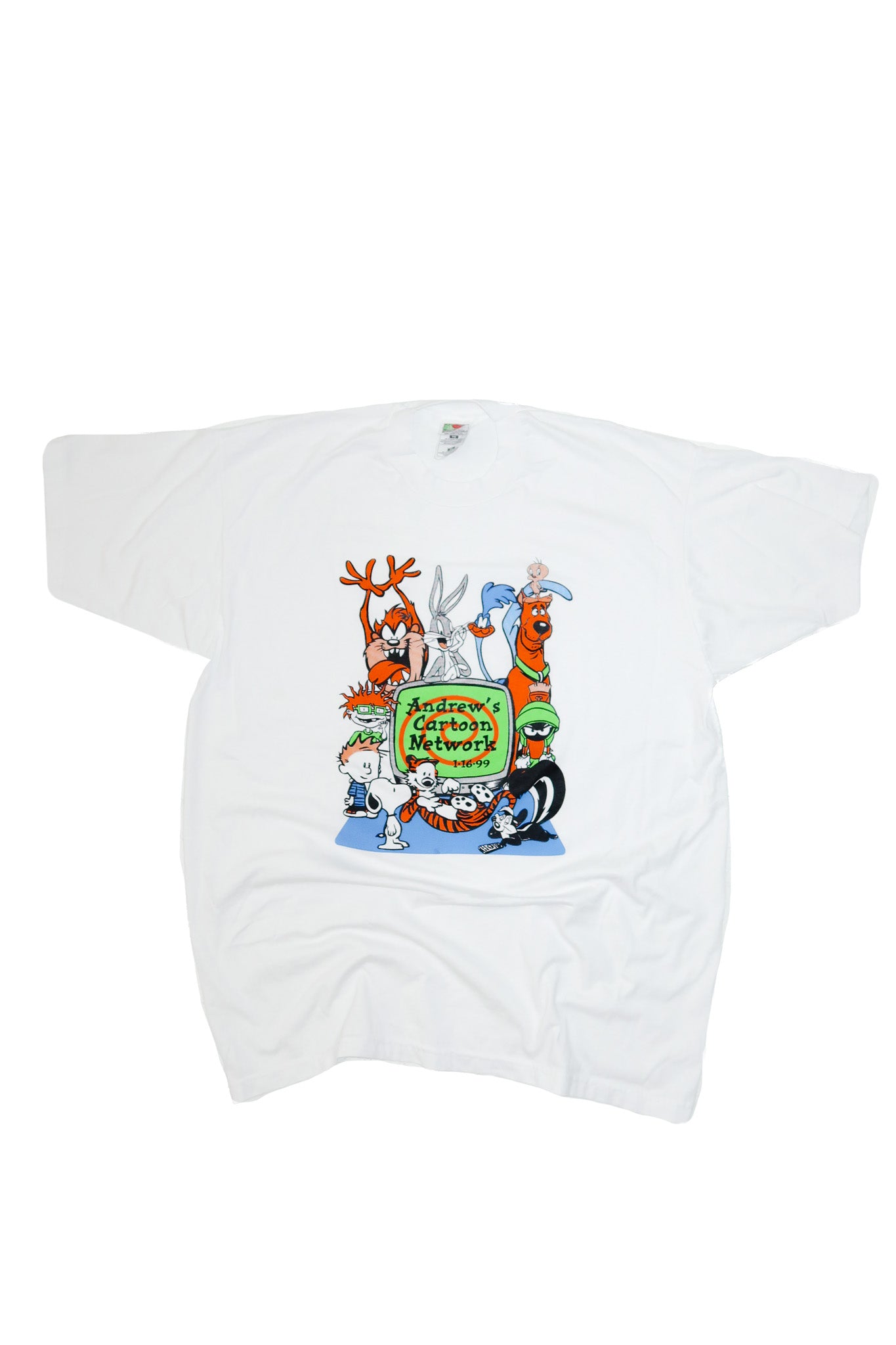 90's cartoon network t-shirt white.