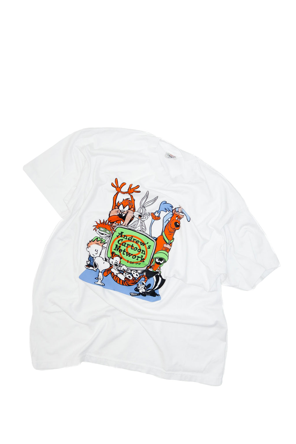 90's cartoon network t-shirt white.