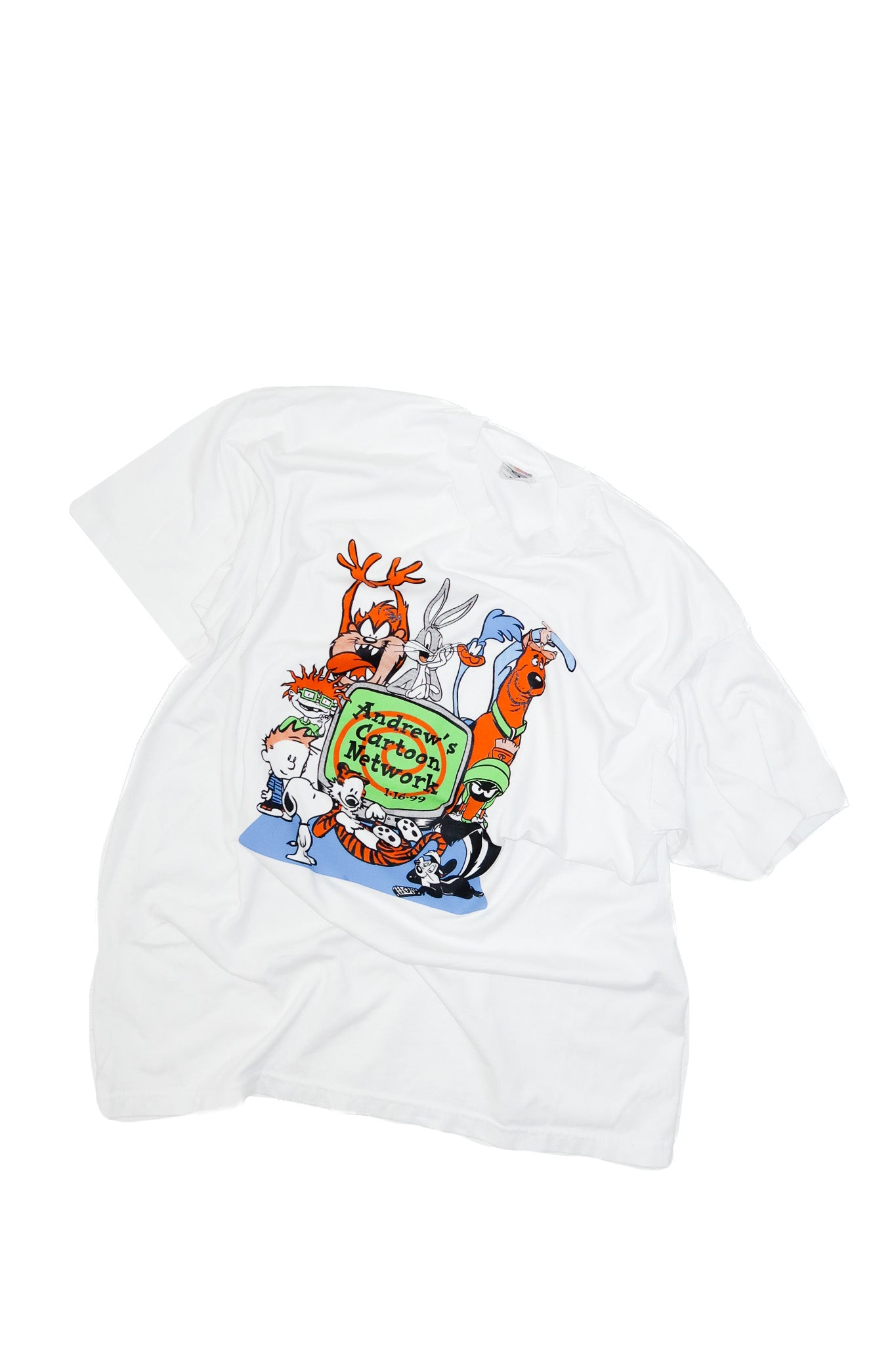 90's cartoon network t-shirt white.
