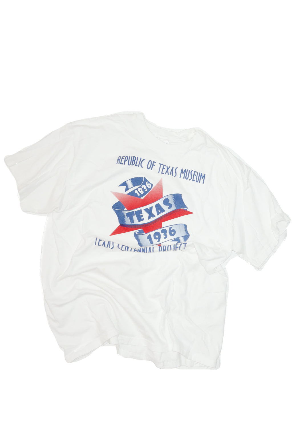 90's republic of texas museum t-shirt white.