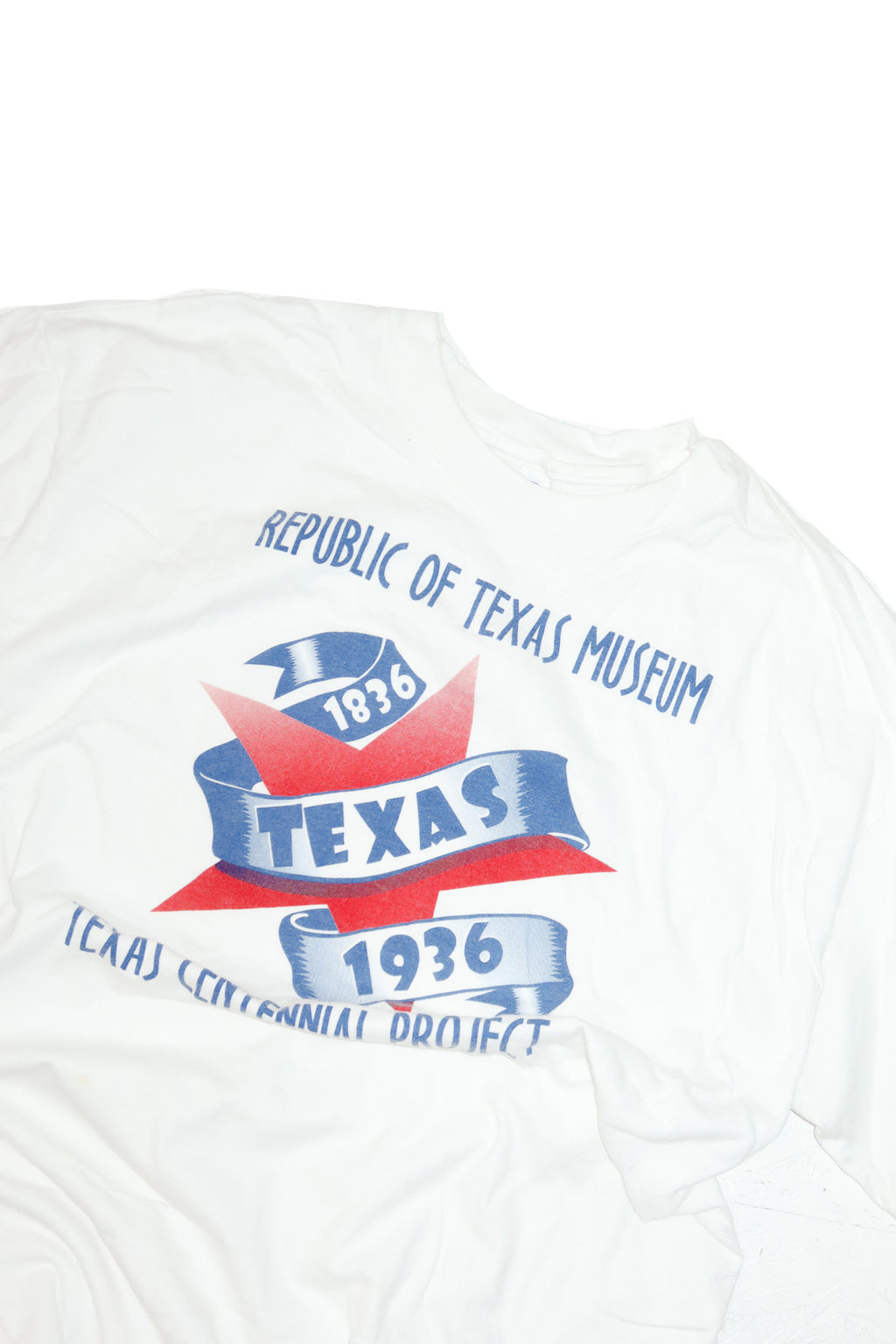 90's republic of texas museum t-shirt white.