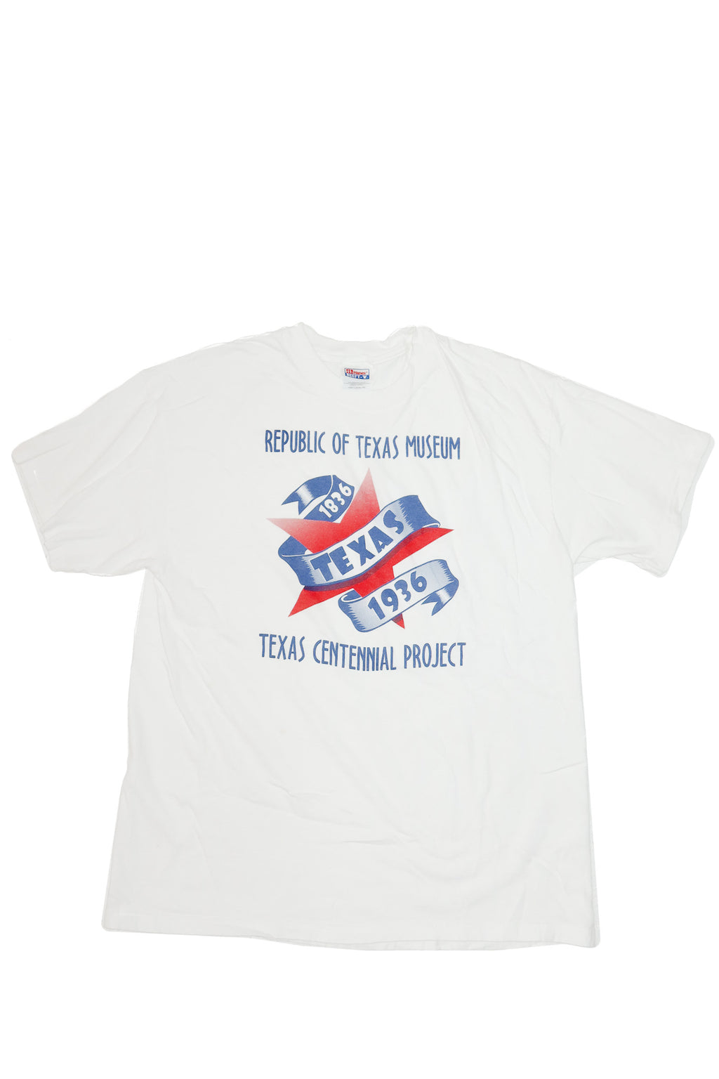 90's republic of texas museum t-shirt white.