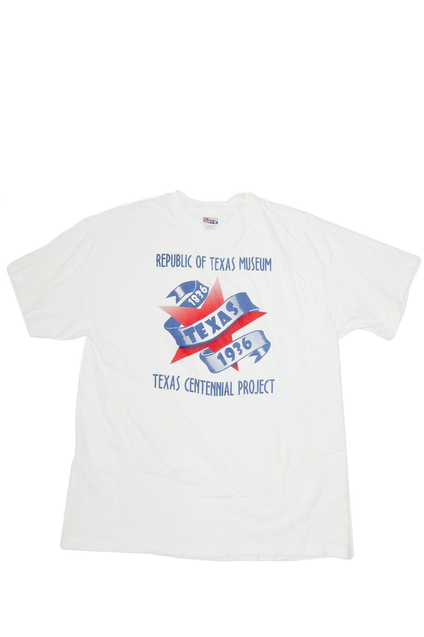 90's republic of texas museum t-shirt white.
