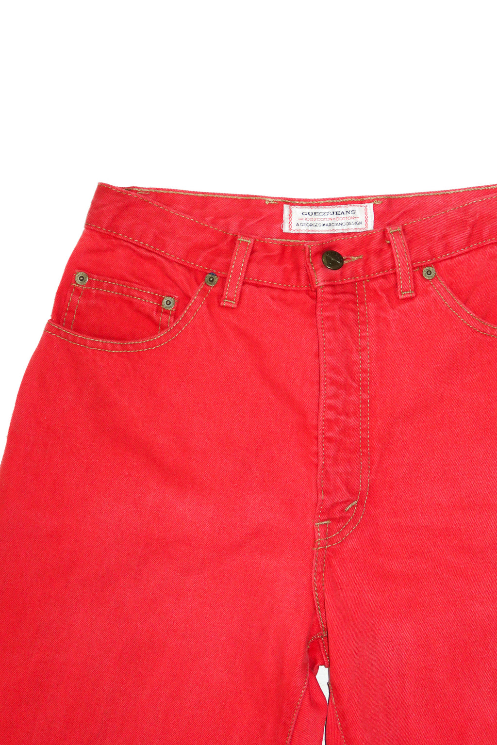 1990’s guess jeans denim pants red.