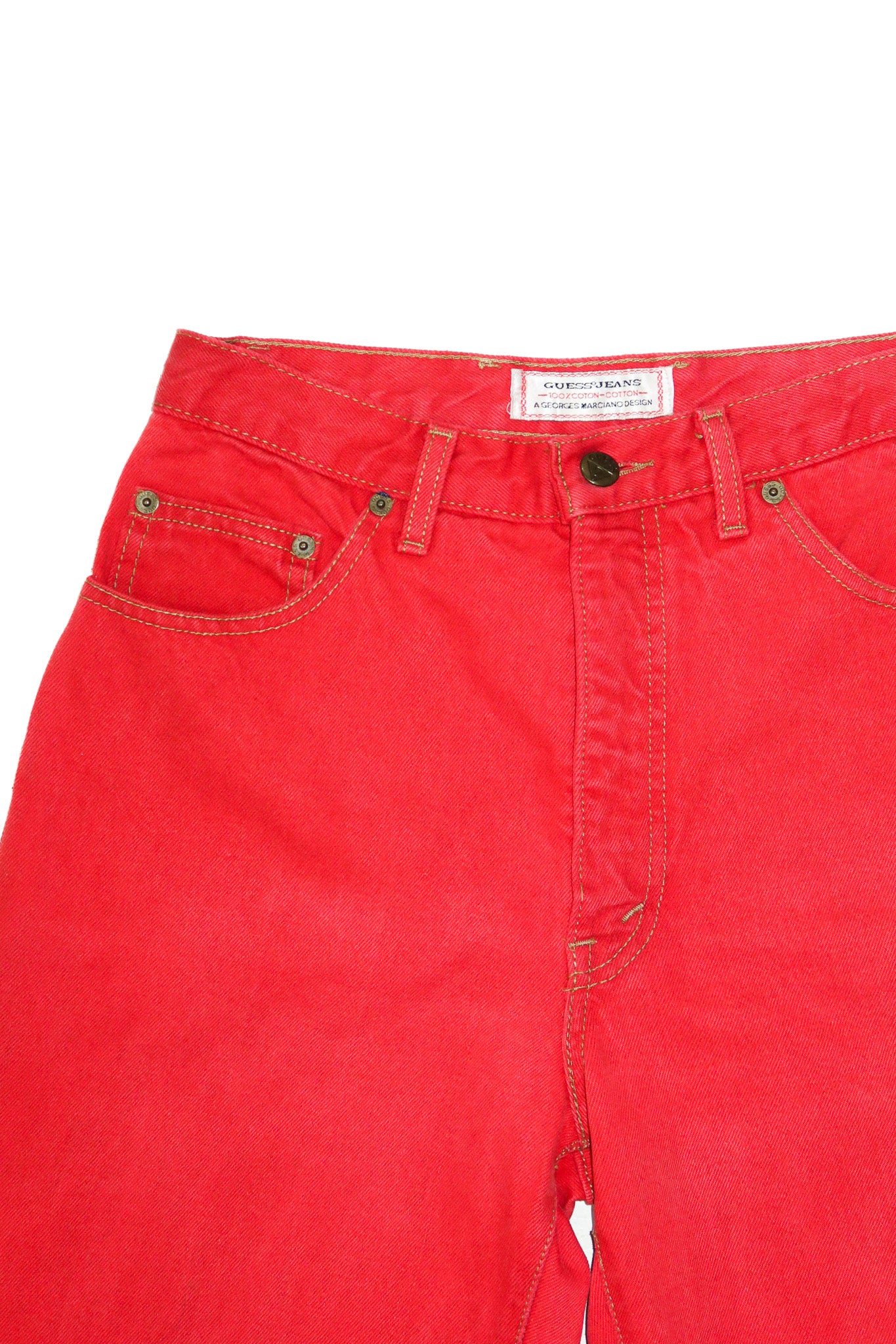 1990’s guess jeans denim pants red.