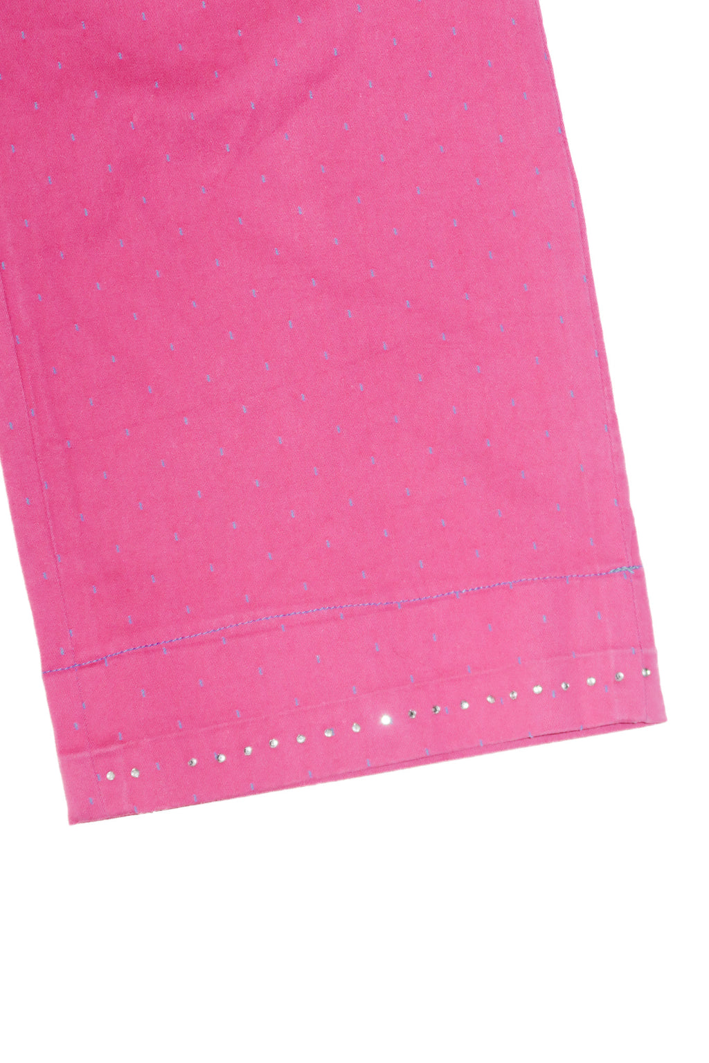2000's zena high-waisted rhinestone pants pink.