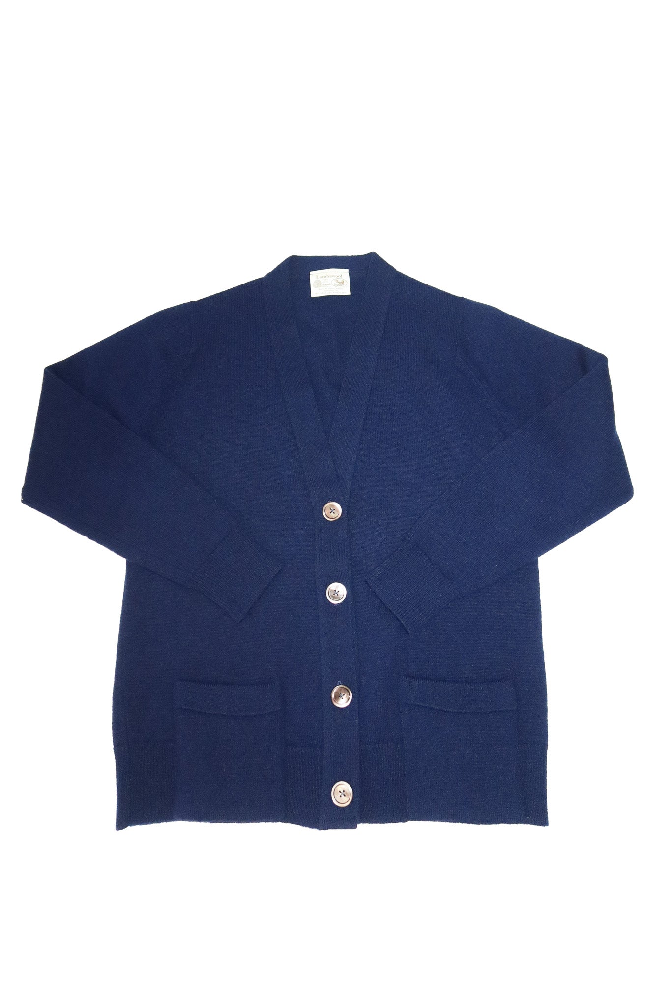 1980's edinburgh woollen mill lambswool cardigan navy.