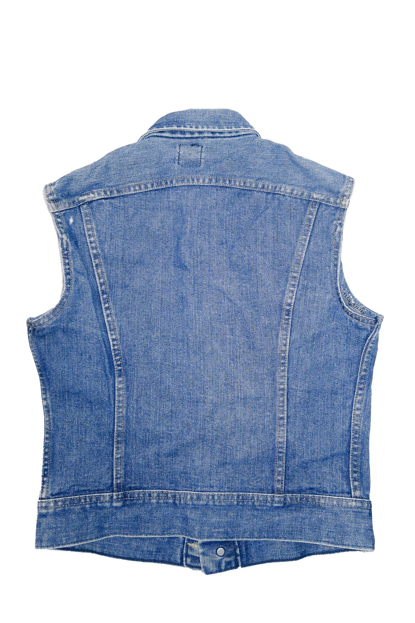 1970’s vintage lee denim vest blue.