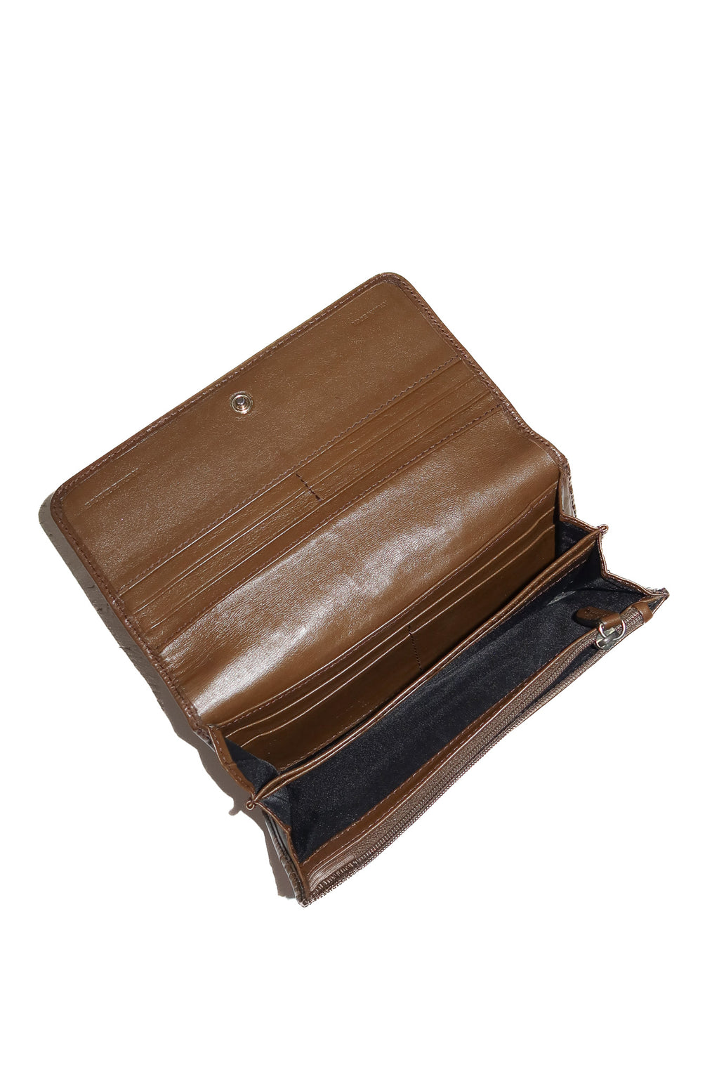 2000’s burberry leighton continental wallet check brown.