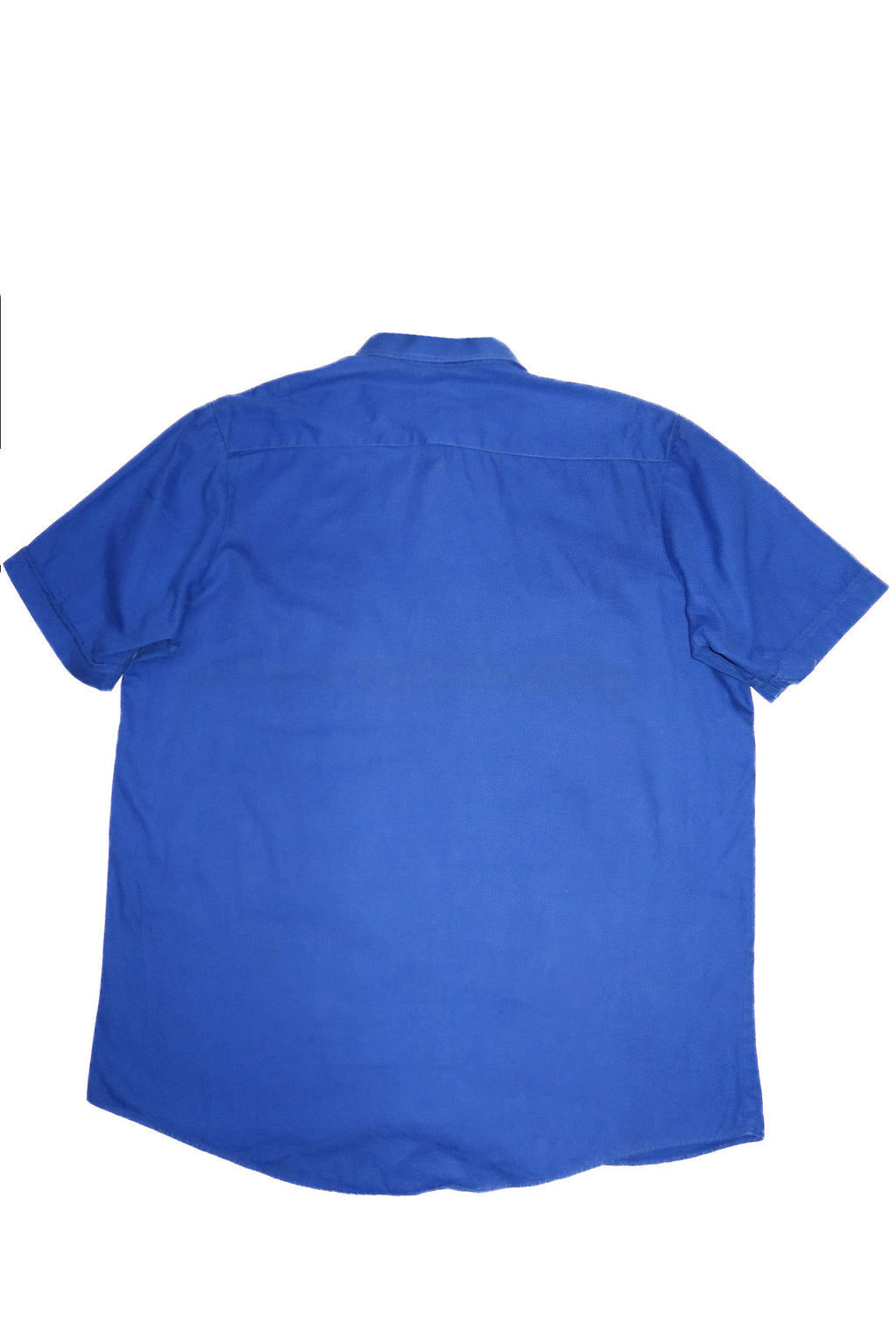 1990’s r.m. williams long horn short sleeve work shirt blue.