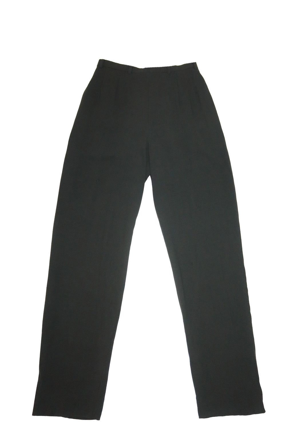 1990’s giorgio armani pure wool trousers dark olive.