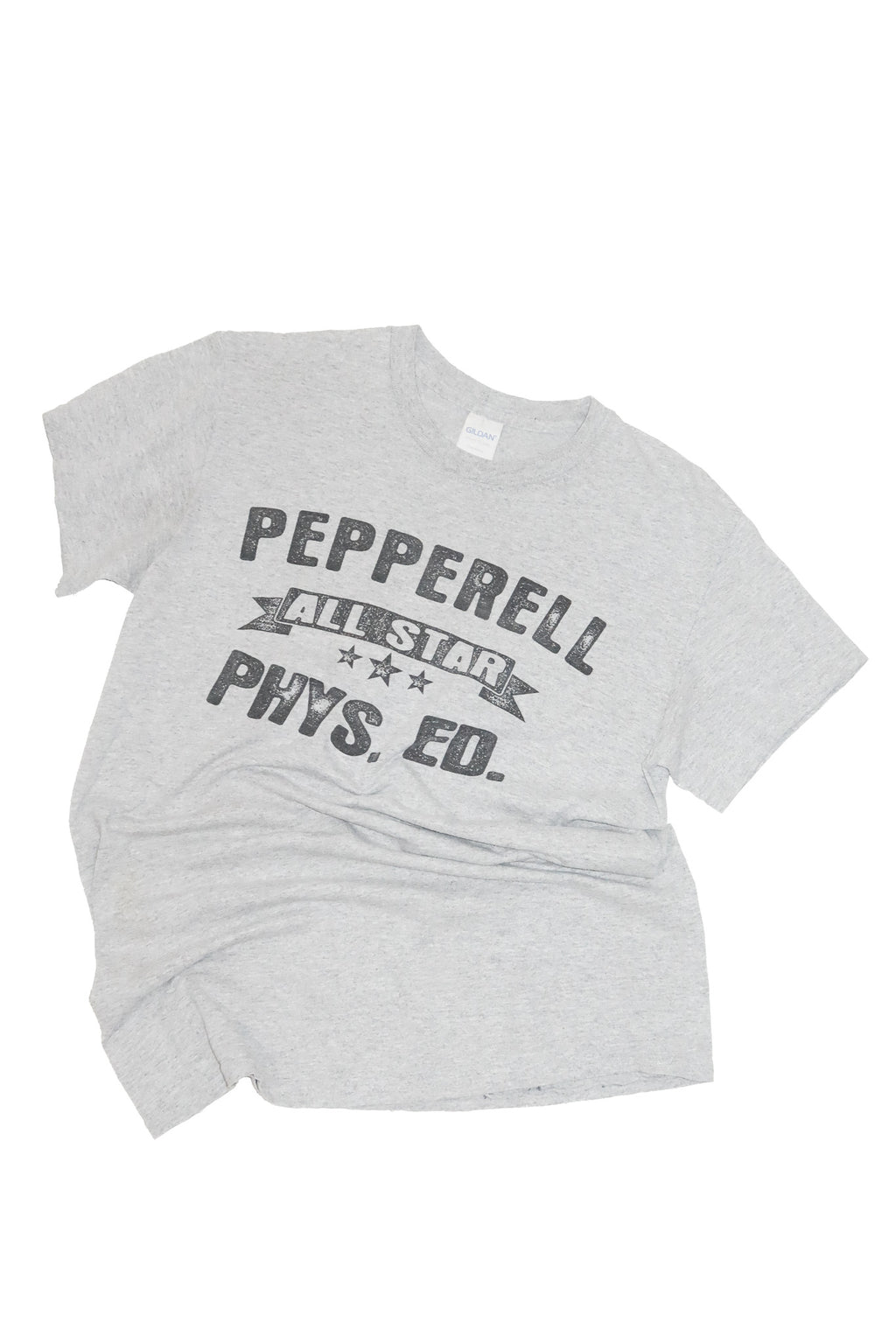 pepperell all star phys. ed. graphic t-shirt grey.