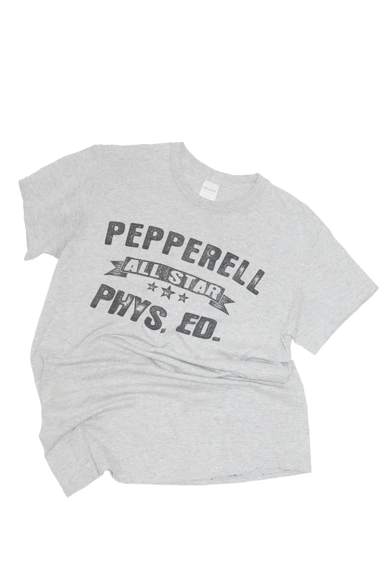 pepperell all star phys. ed. graphic t-shirt grey.