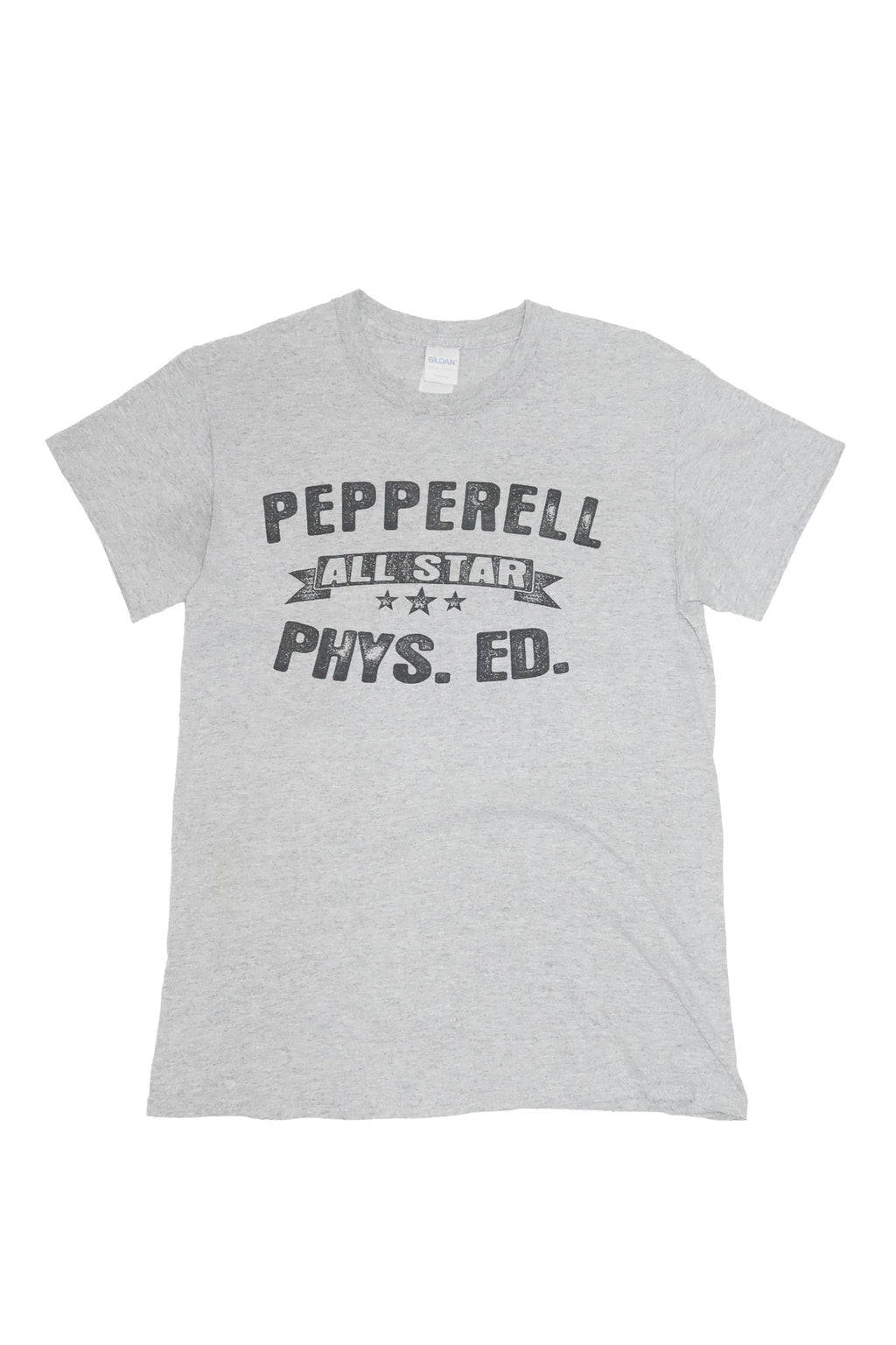 pepperell all star phys. ed. graphic t-shirt grey.