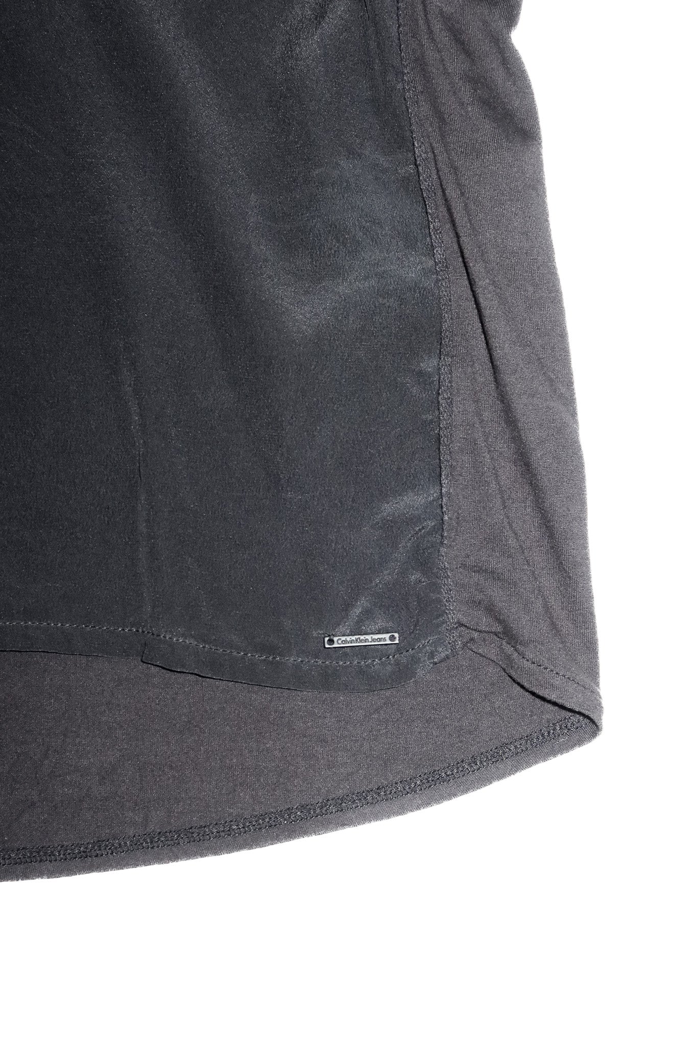 2000's calvin klein sheer silk blend tank top black.