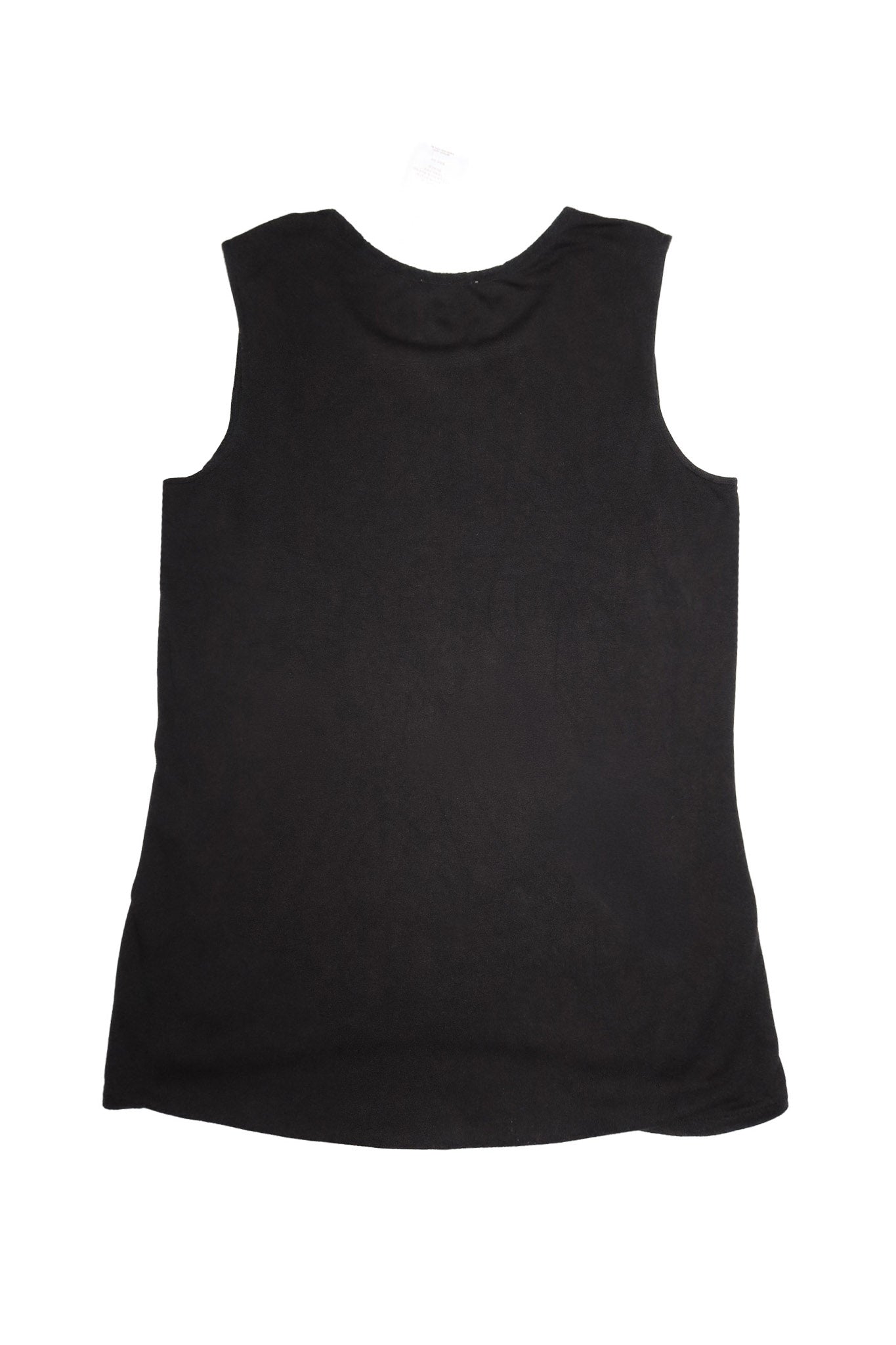 2000's calvin klein sheer silk blend tank top black.