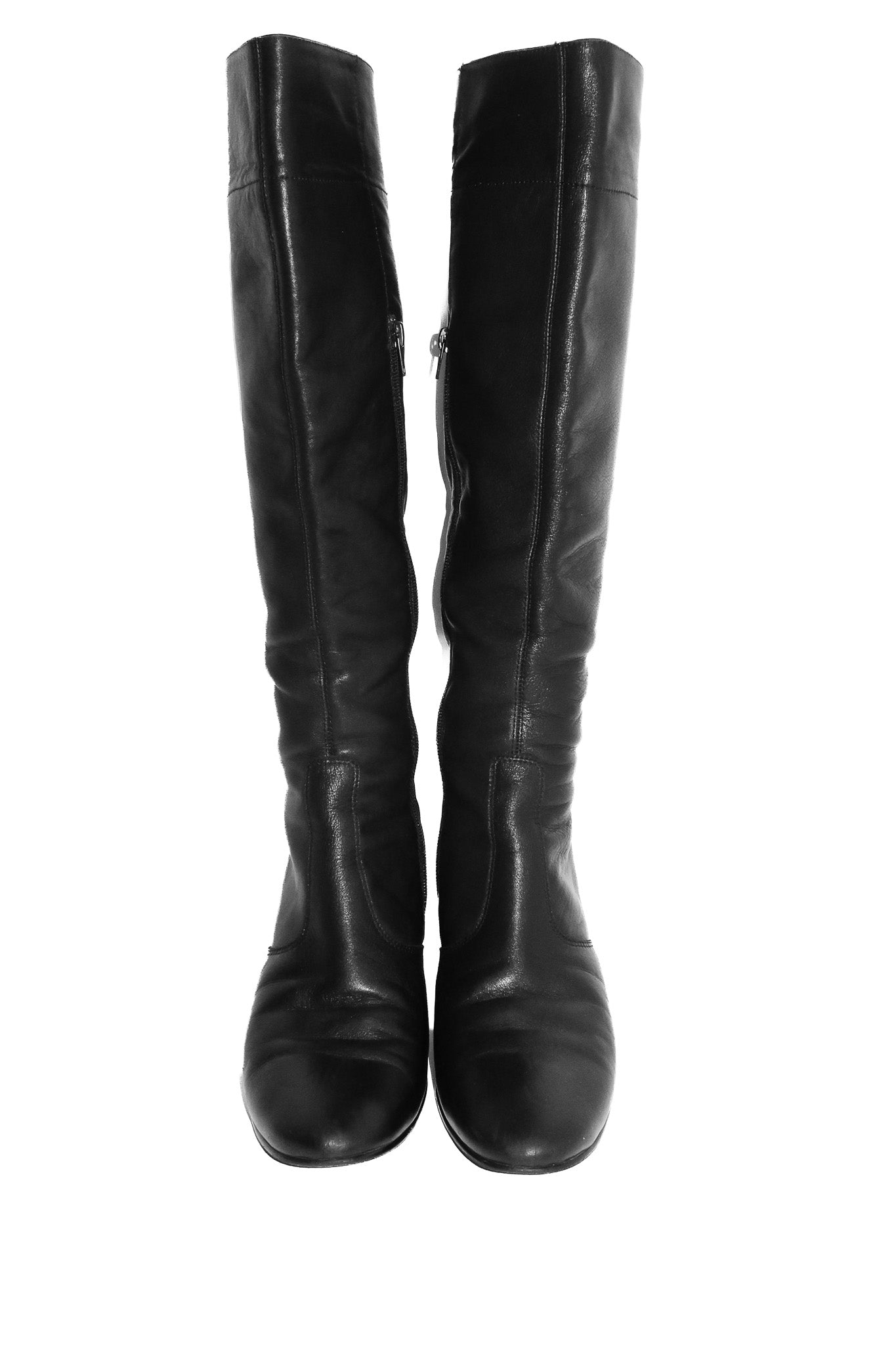 1990’s filippo raphael knee high leather boots black.