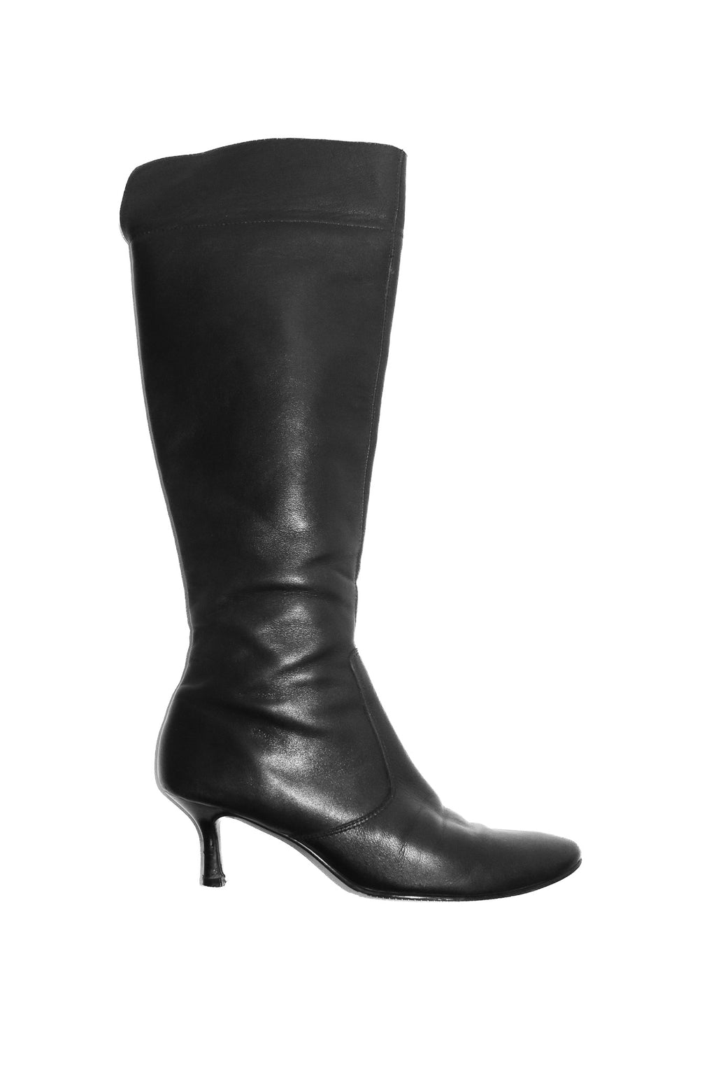 1990’s filippo raphael knee high leather boots black.