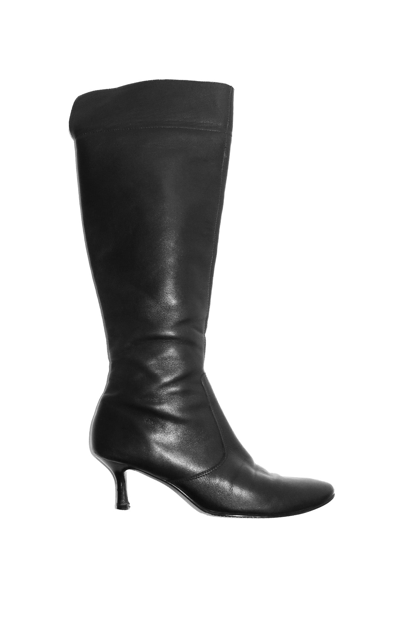 1990’s filippo raphael knee high leather boots black.