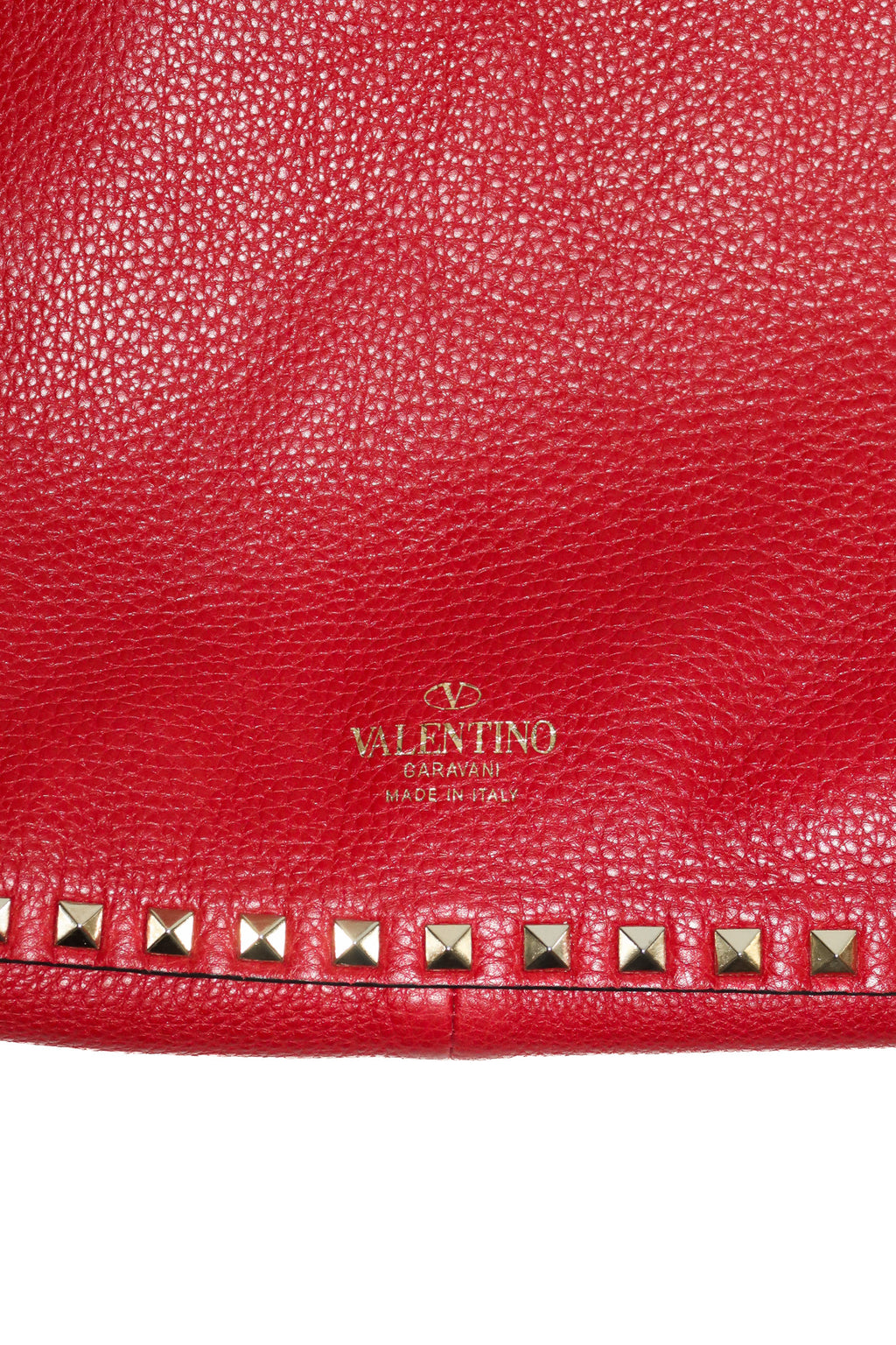 valentino garavani rockstud reversible tote bag black/red.