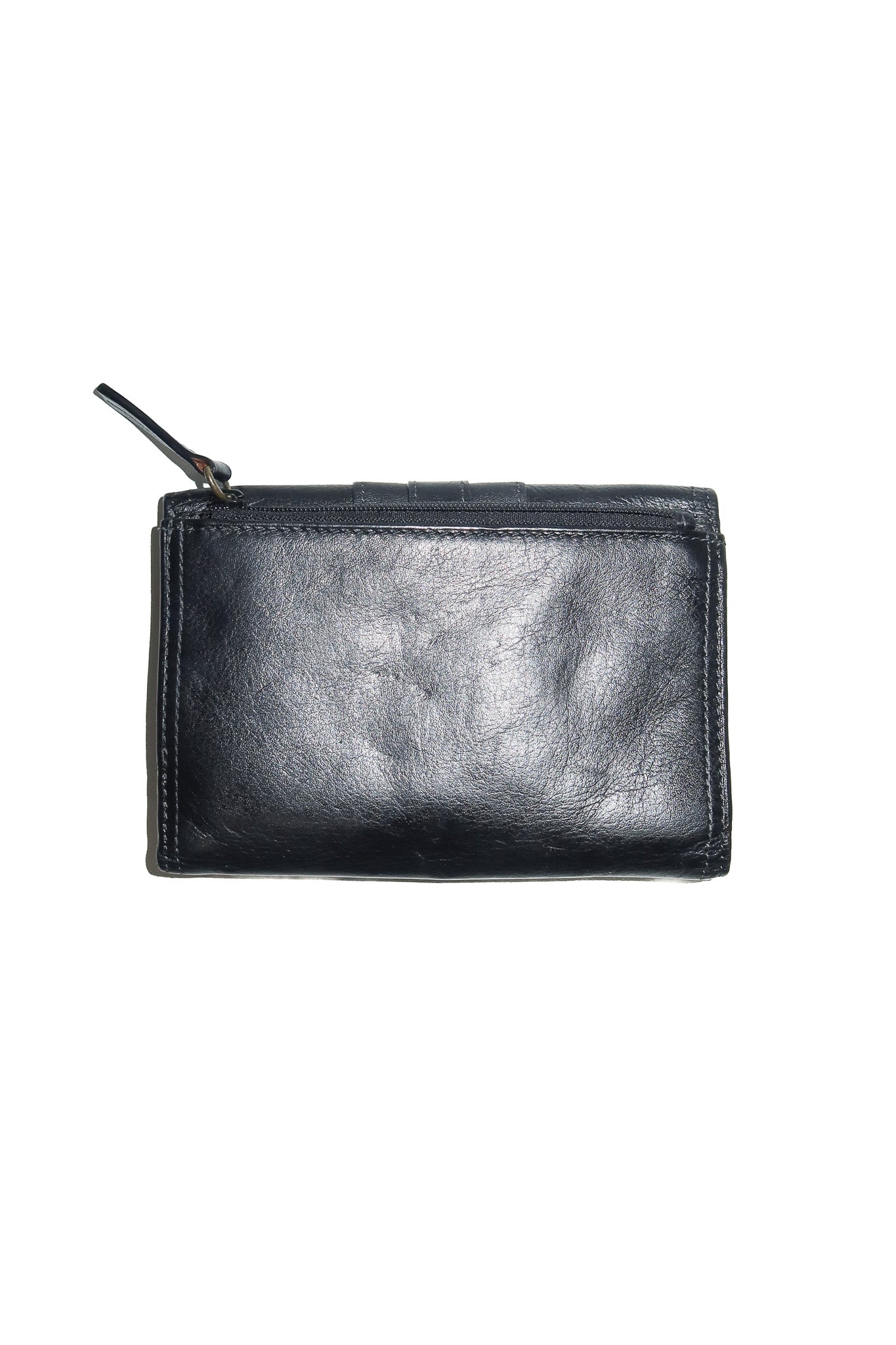 2000’s jag leather tri-fold wallet black.