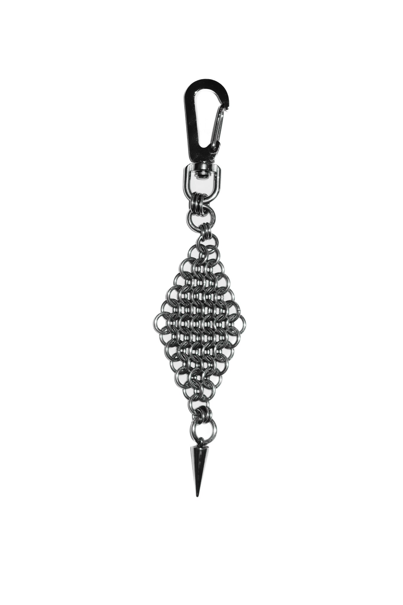 stickychains steel keychain silver.