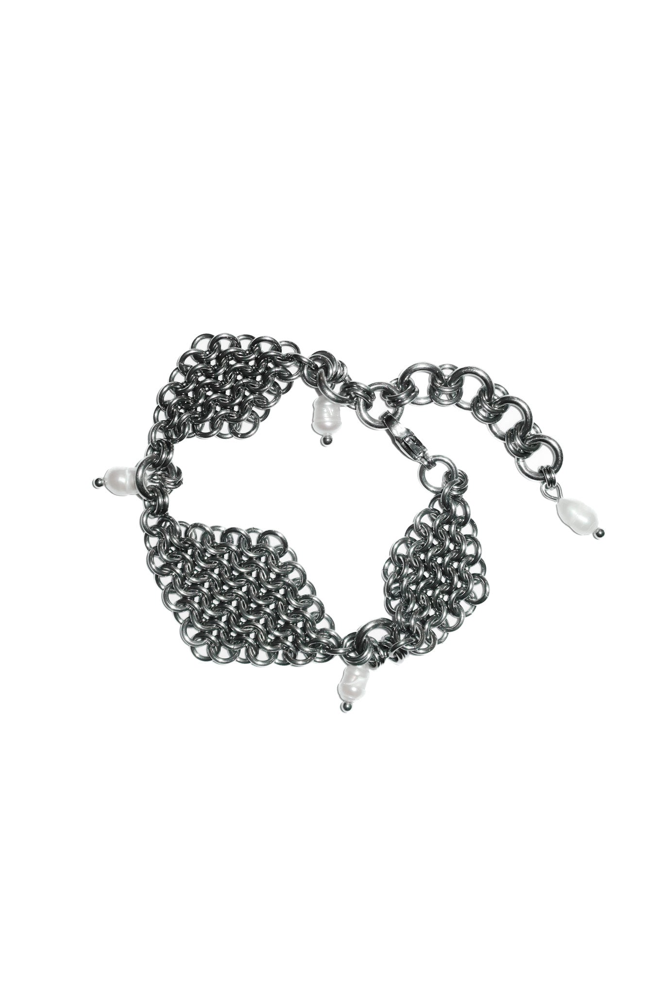 stickychains steel bracelet silver.