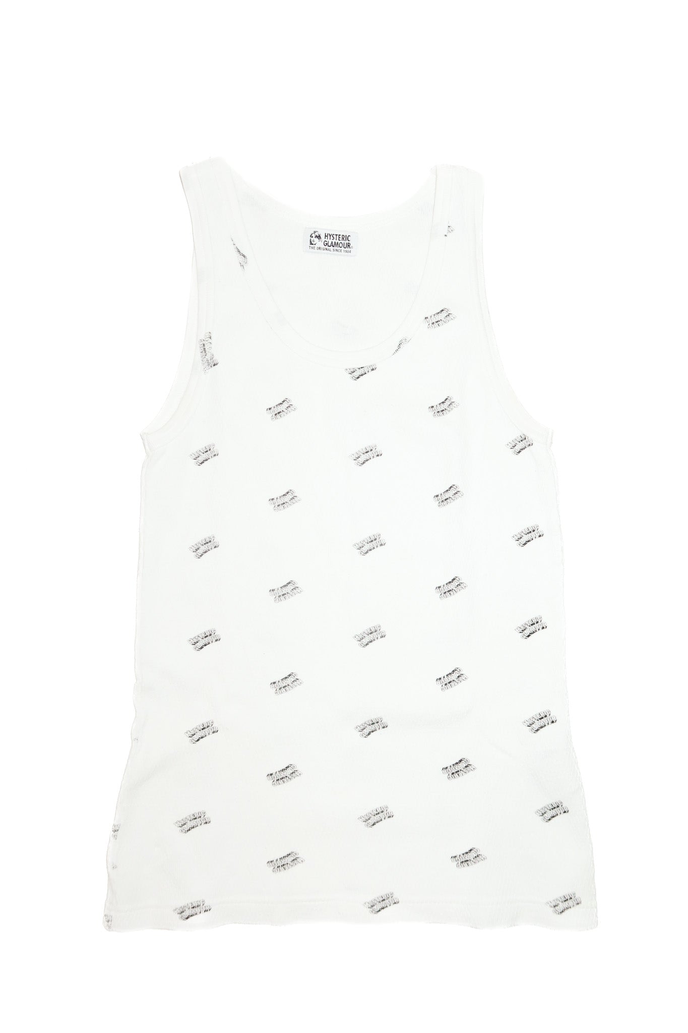hysteric glamour all-over print tank white.