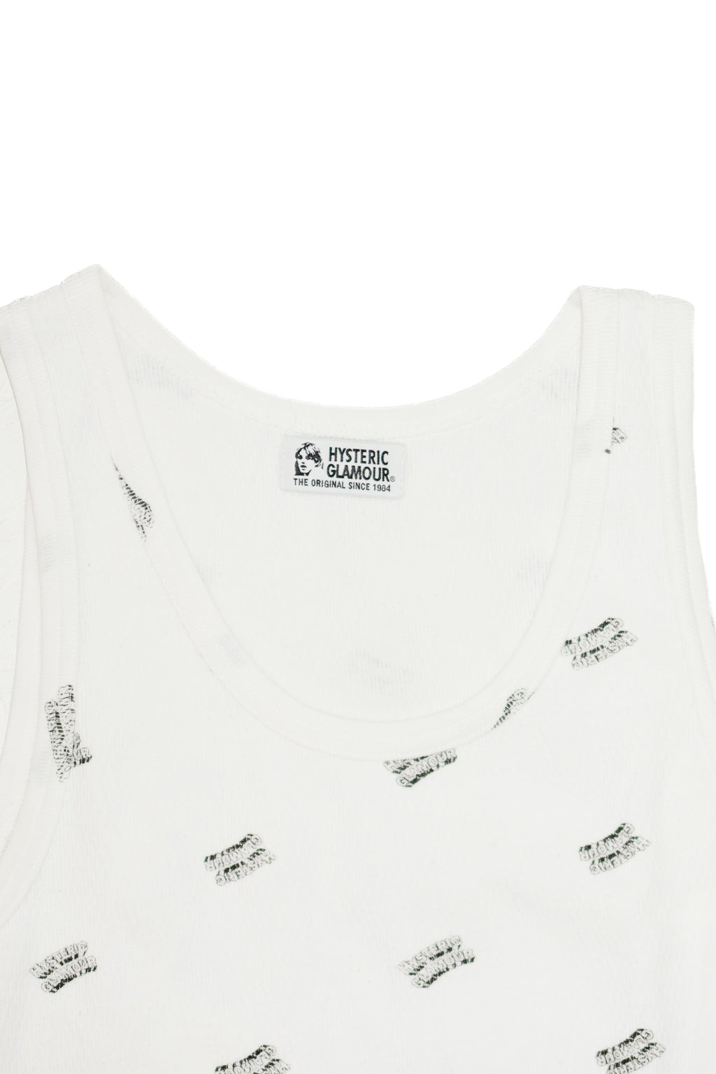 hysteric glamour all-over print tank white.