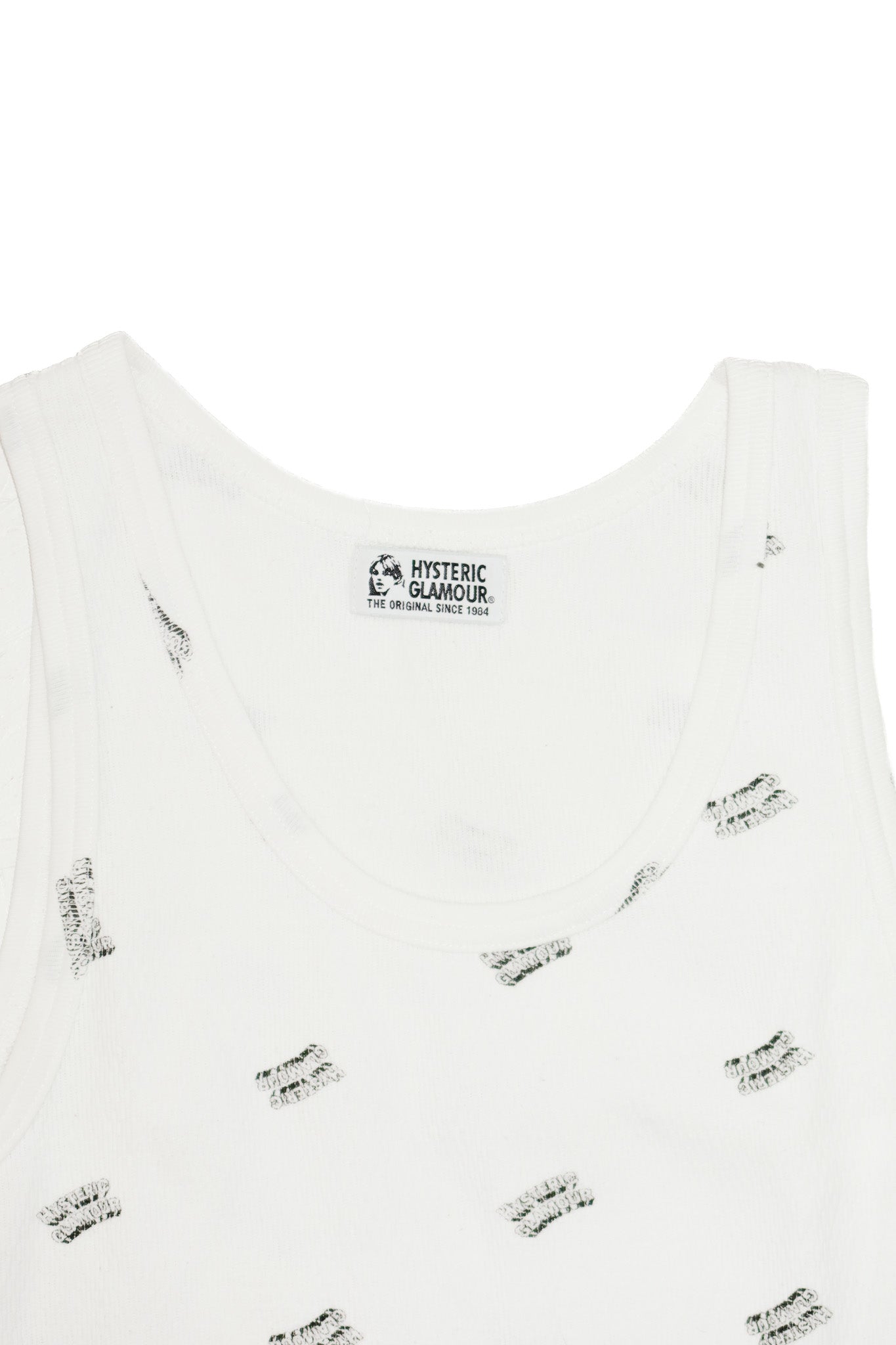 hysteric glamour all-over print tank white.