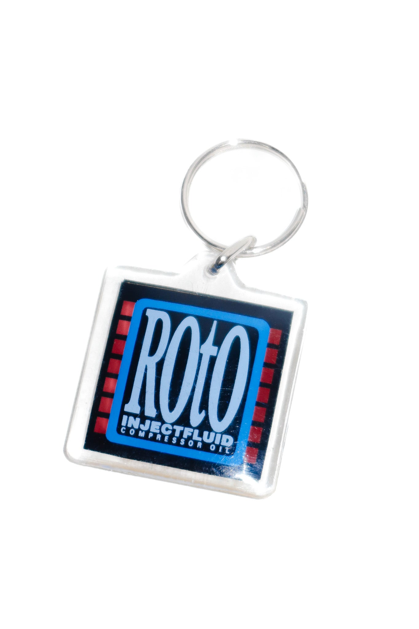 vintage roto compressor keychain black.