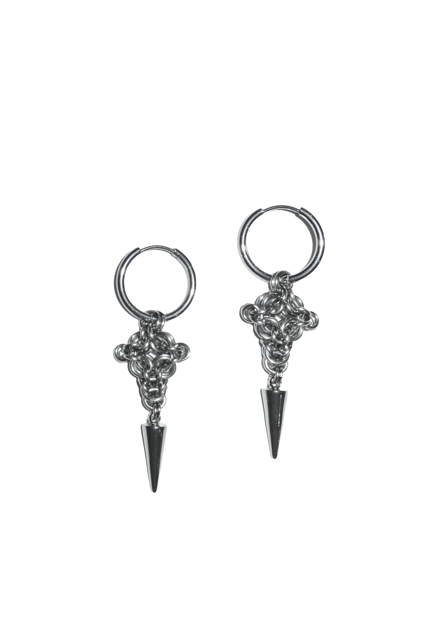 stickychains requiem earrings silver.