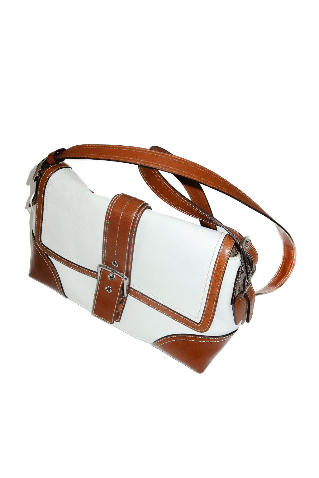 coach hampton crossbody bag tan/cream.