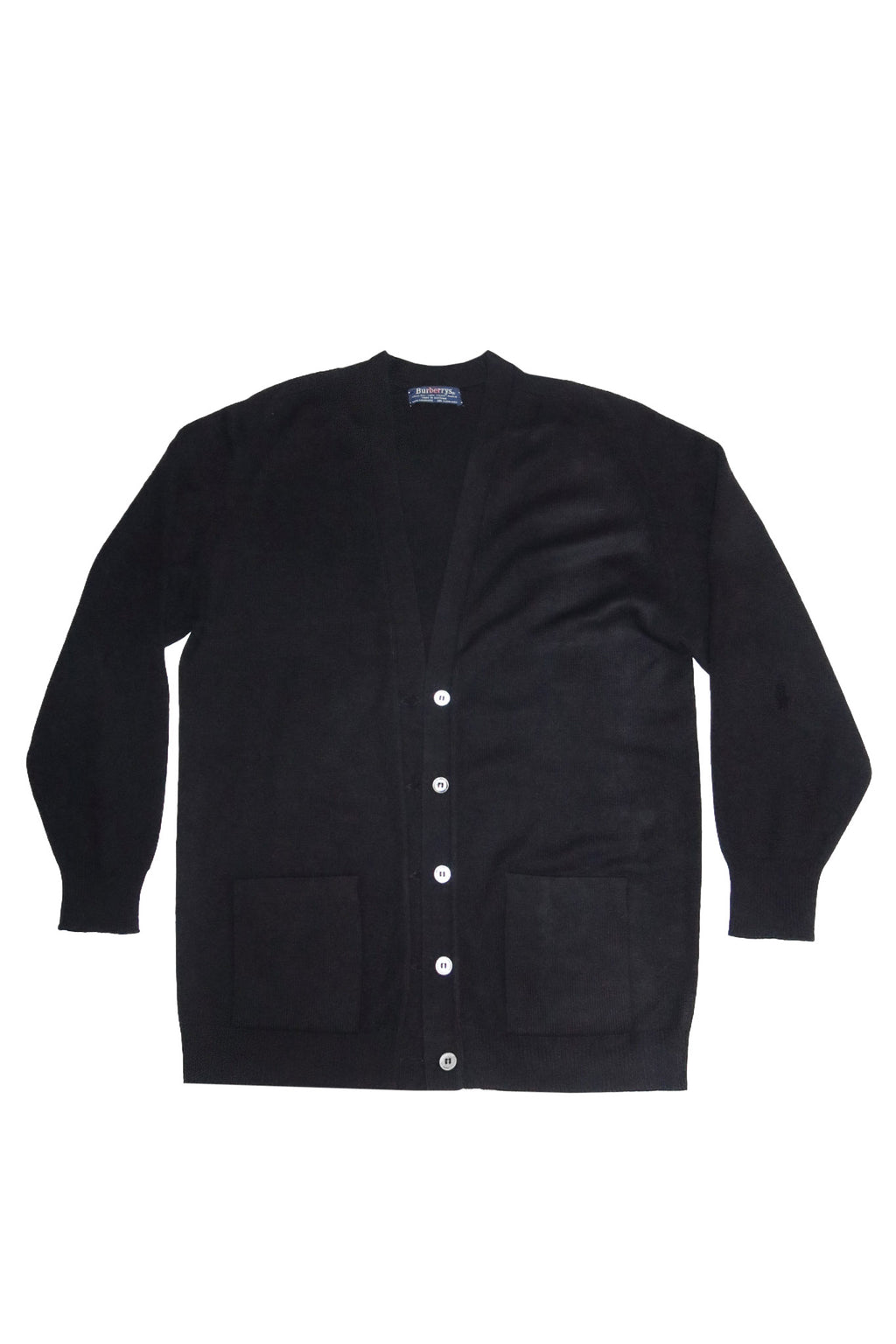 1980's burberrys cashmere cardigan black.
