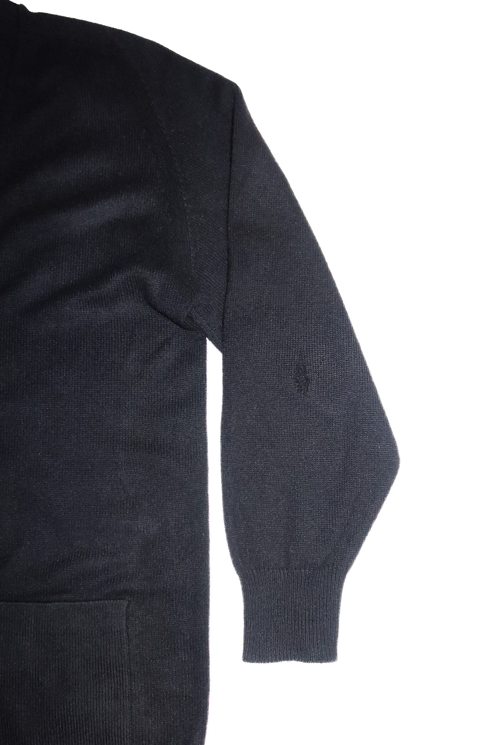 1980's burberrys cashmere cardigan black.