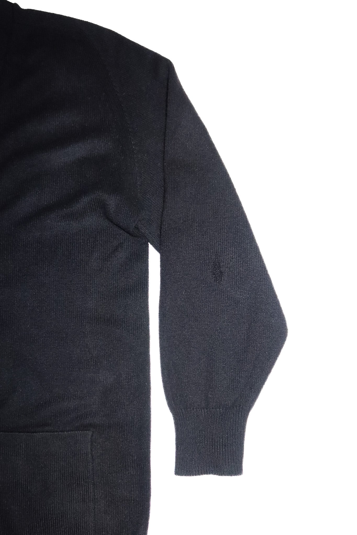 1980's burberrys cashmere cardigan black.